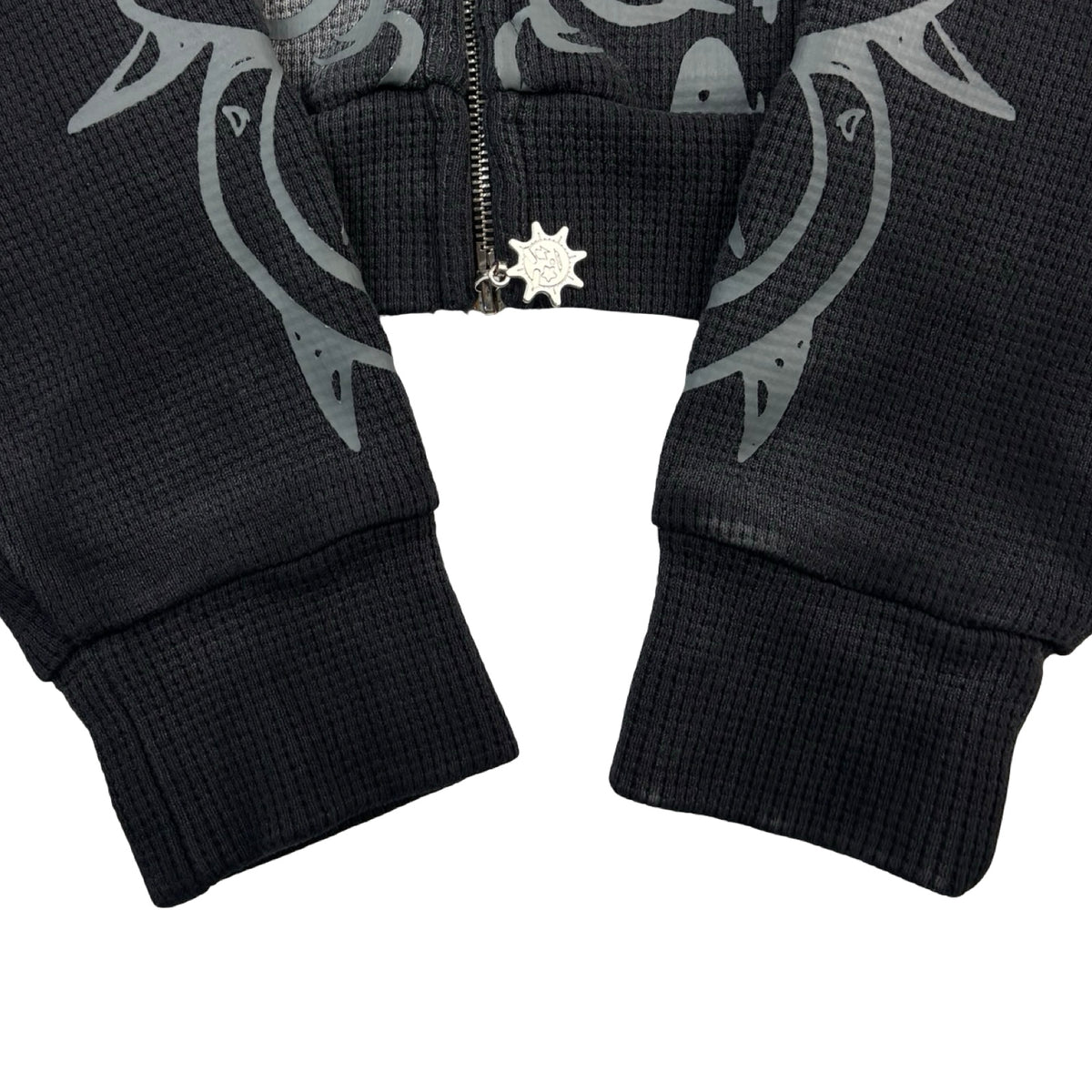 Glo Gang Glory Zip Up Hoodie Faded Black