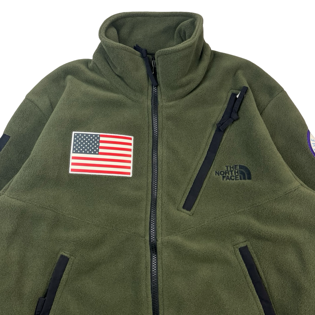 SS17 Supreme x The North Face Trans Antarctica Expedition Fleece Jacket Olive
