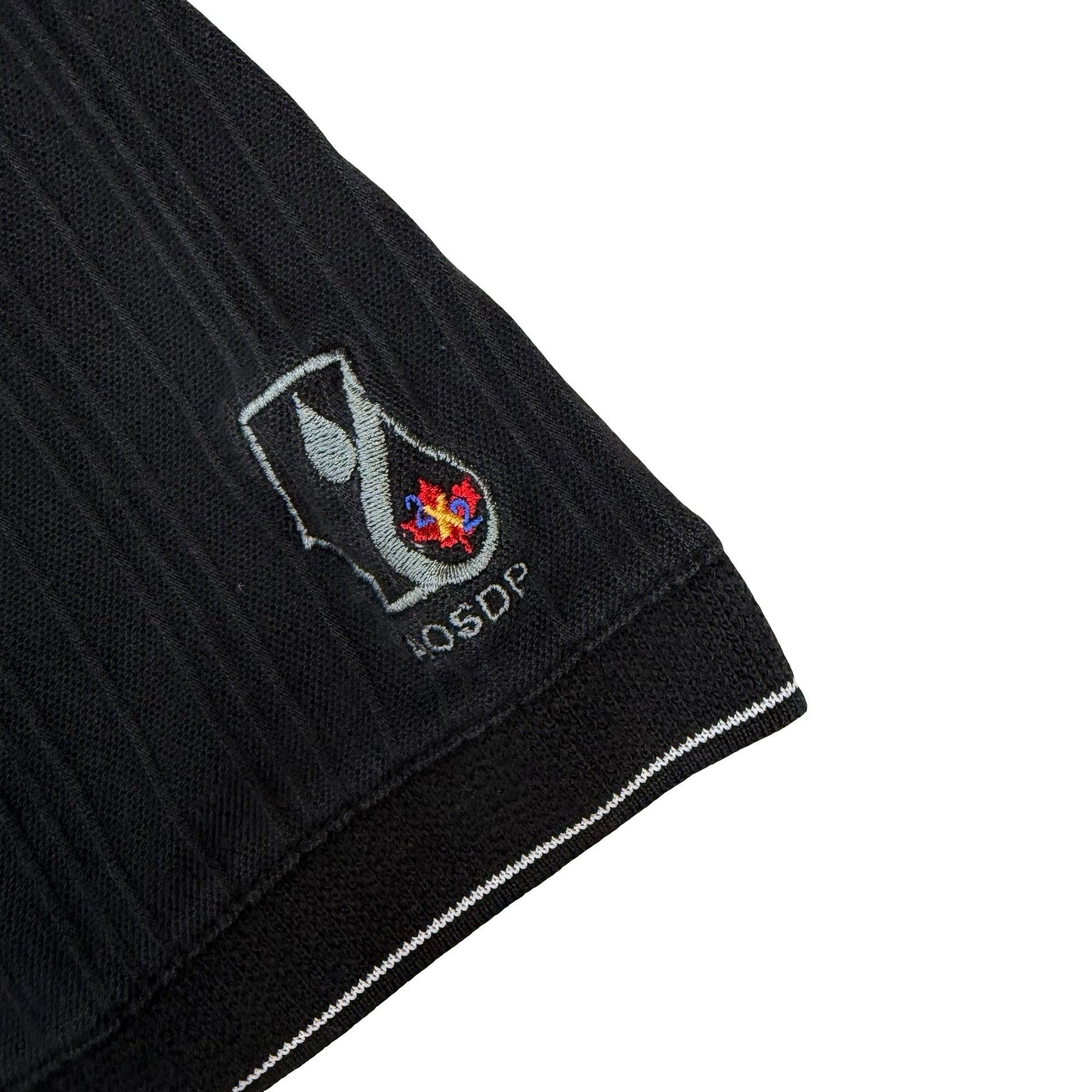 Vintage Ash City Pro Collective Embroidered Golf Polo Black