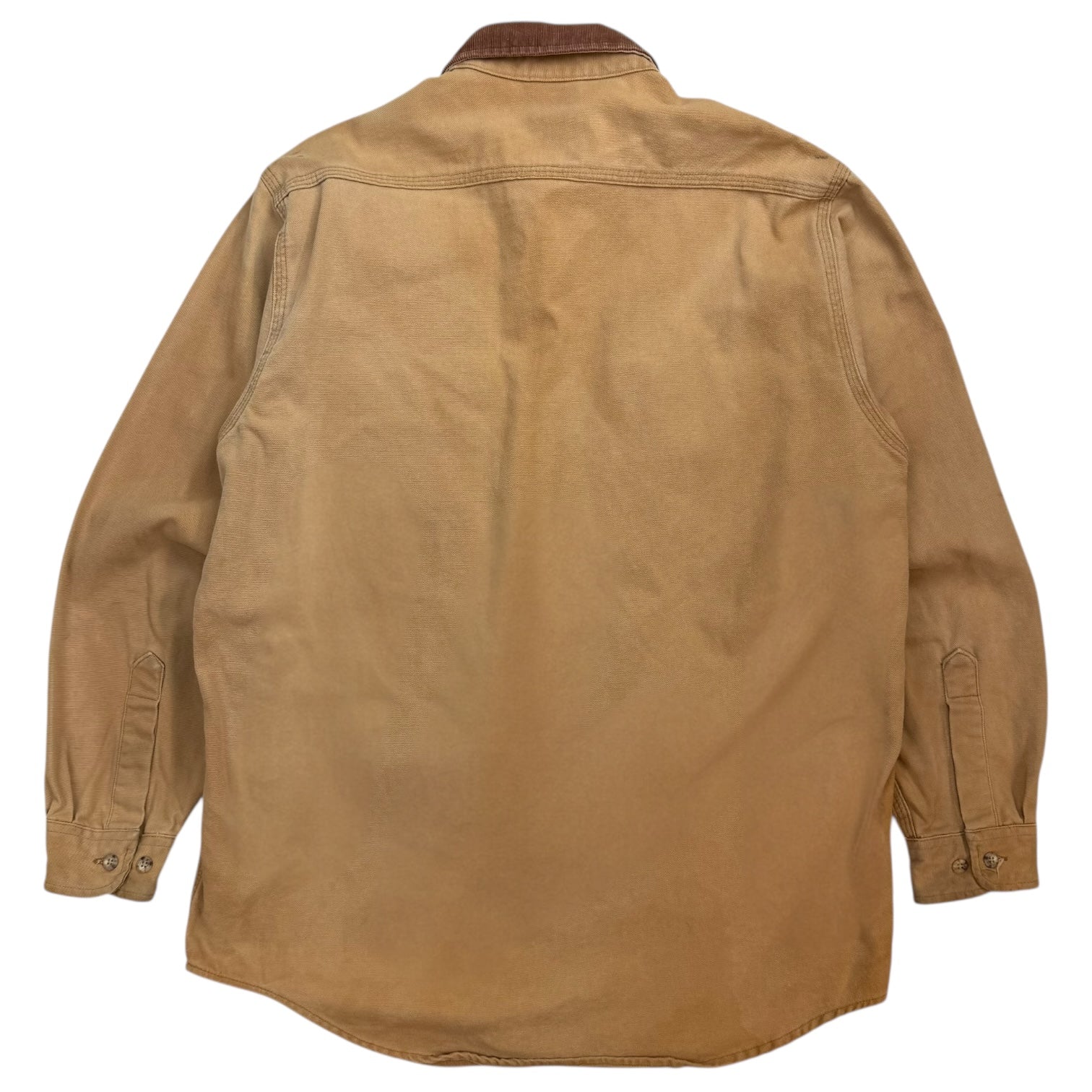 Vintage Carhartt Duck Canvas Button Up Shirt Tan