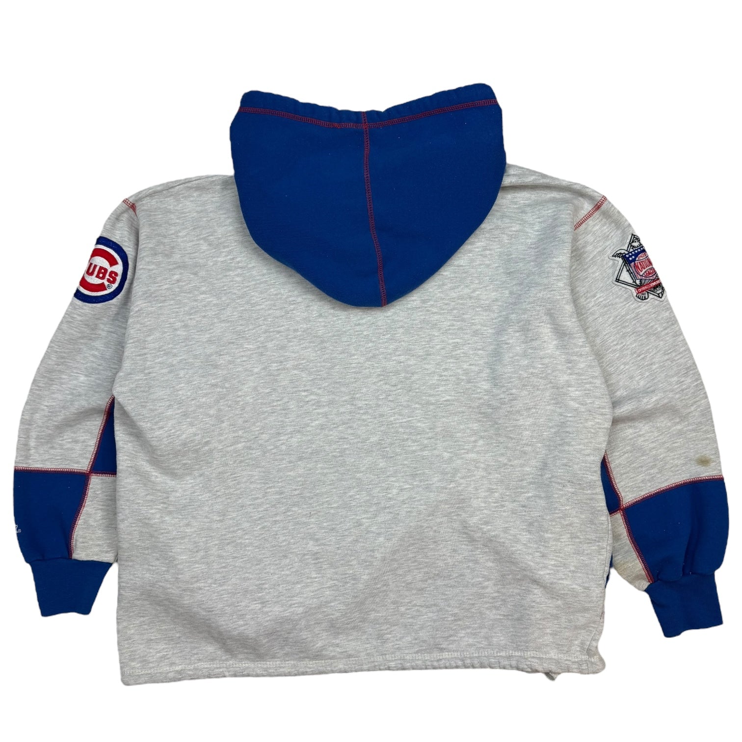 Vintage Starter Chicago Cubs Hoodie White/Blue