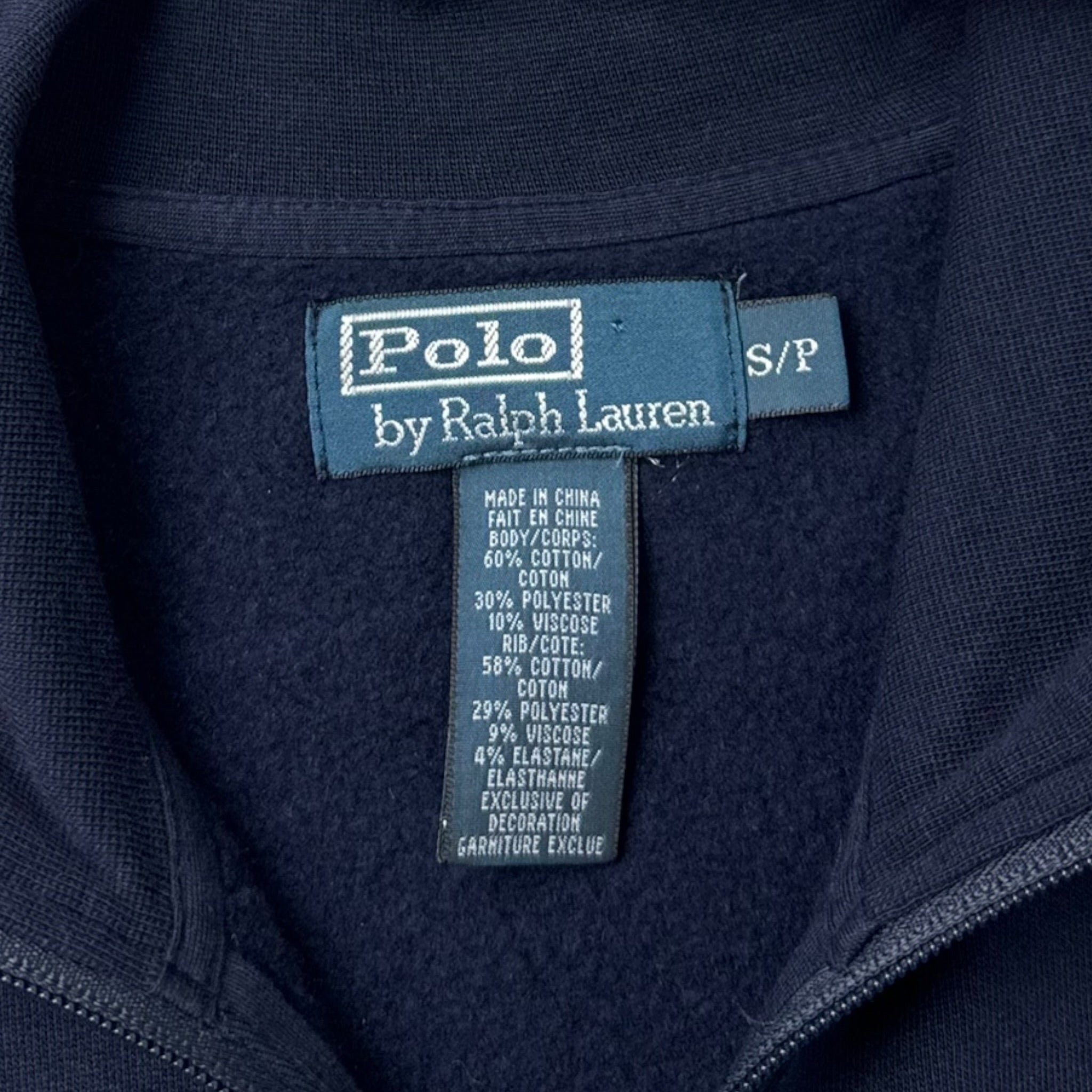 Polo Ralph Lauren Full Zip Track Sweater Navy/Red