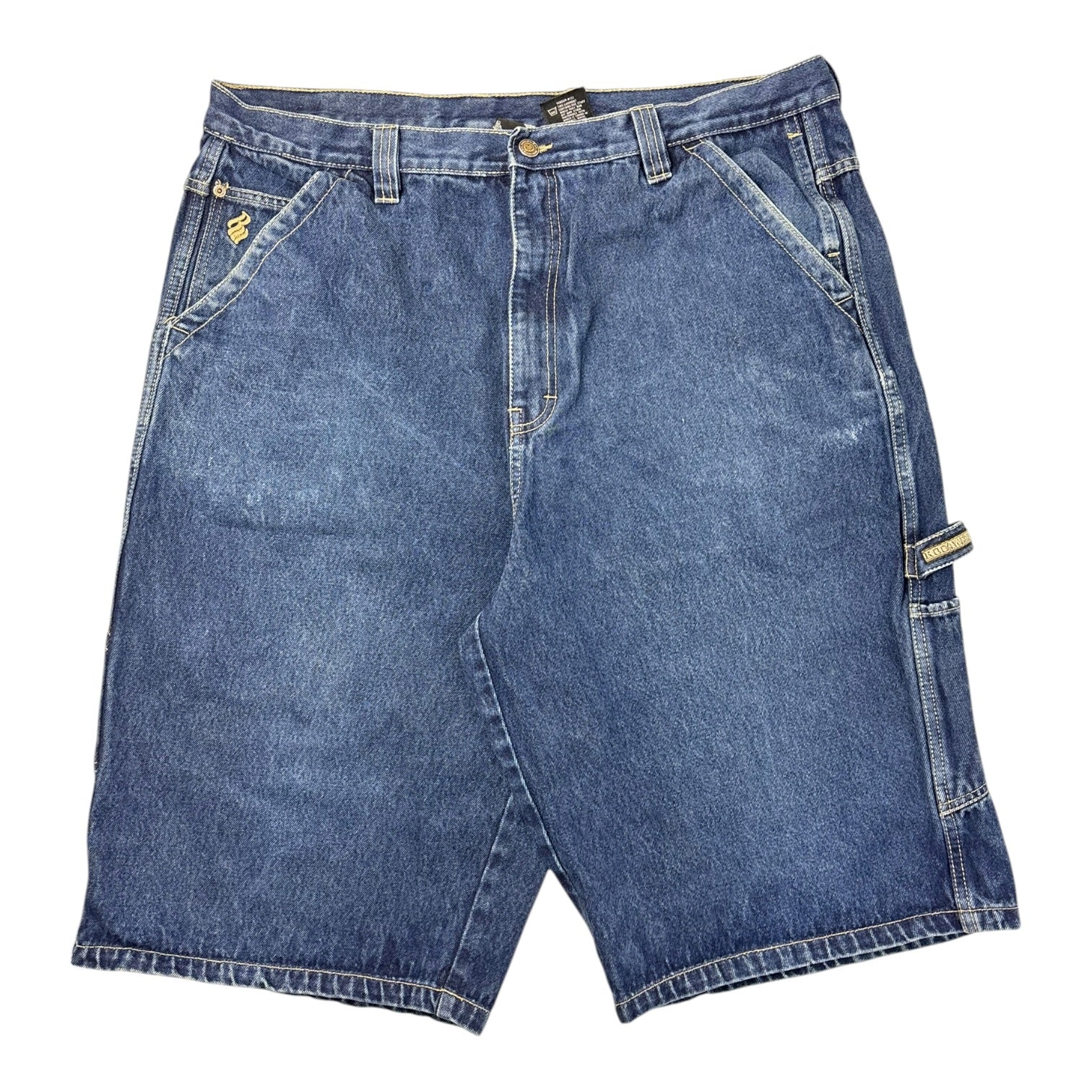 Vintage Y2K Rocawear Carpenter Shorts Navy Blue