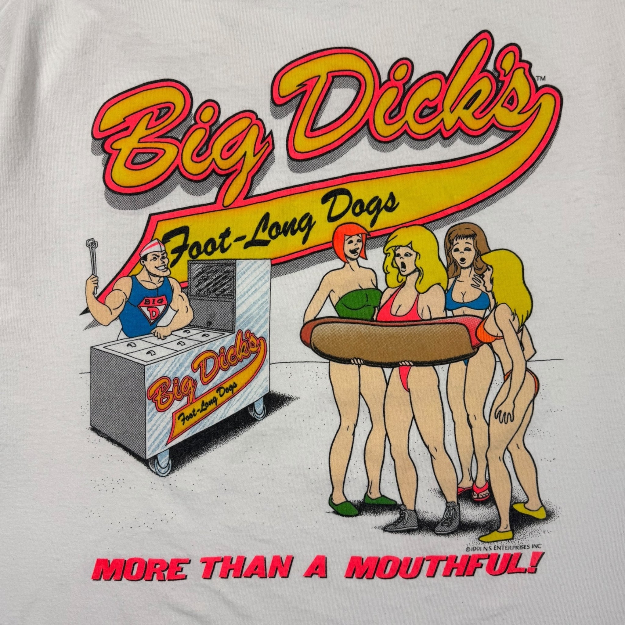 1991 Big Dicks Foot-Long Dogs T-Shirt
