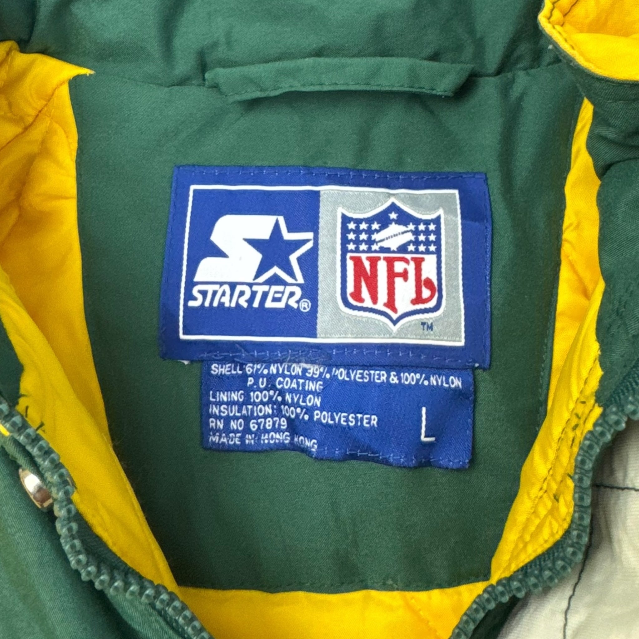 Vintage Green Bay Packers Starter Full-Zip Hooded Jacket