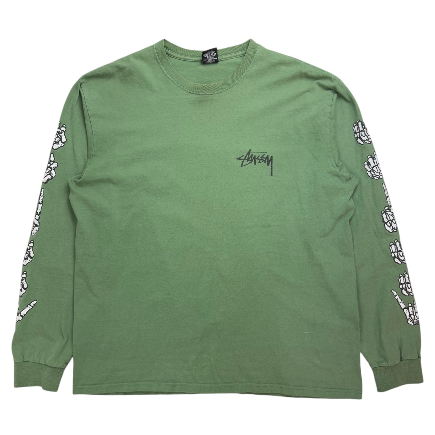 Stussy Hands L/S Tee Green