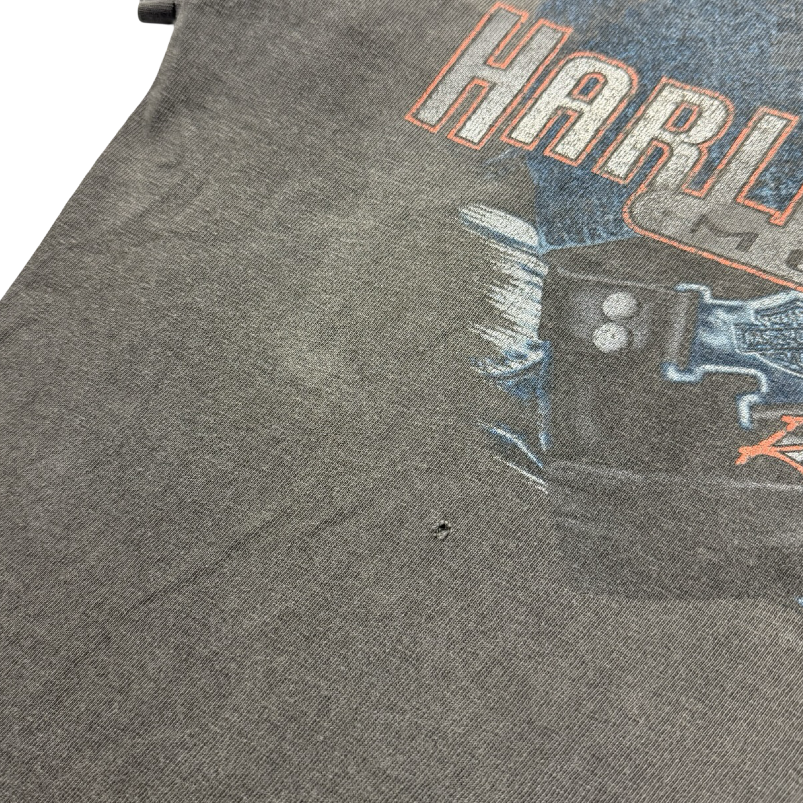 1995 Harley Davidson Biker Hog T-Shirt Faded Black