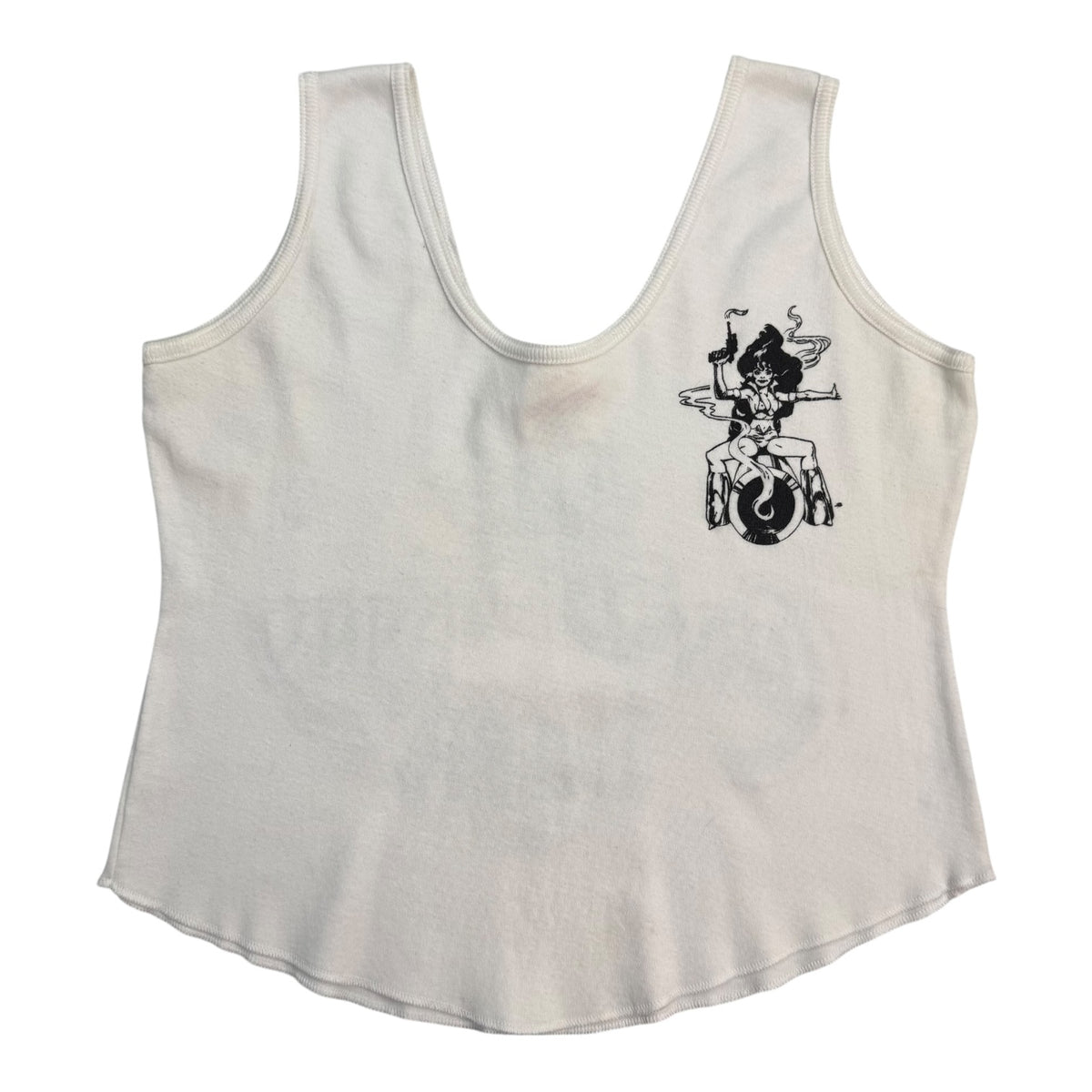 (W) Vintage Cannon Anny Tank Top White