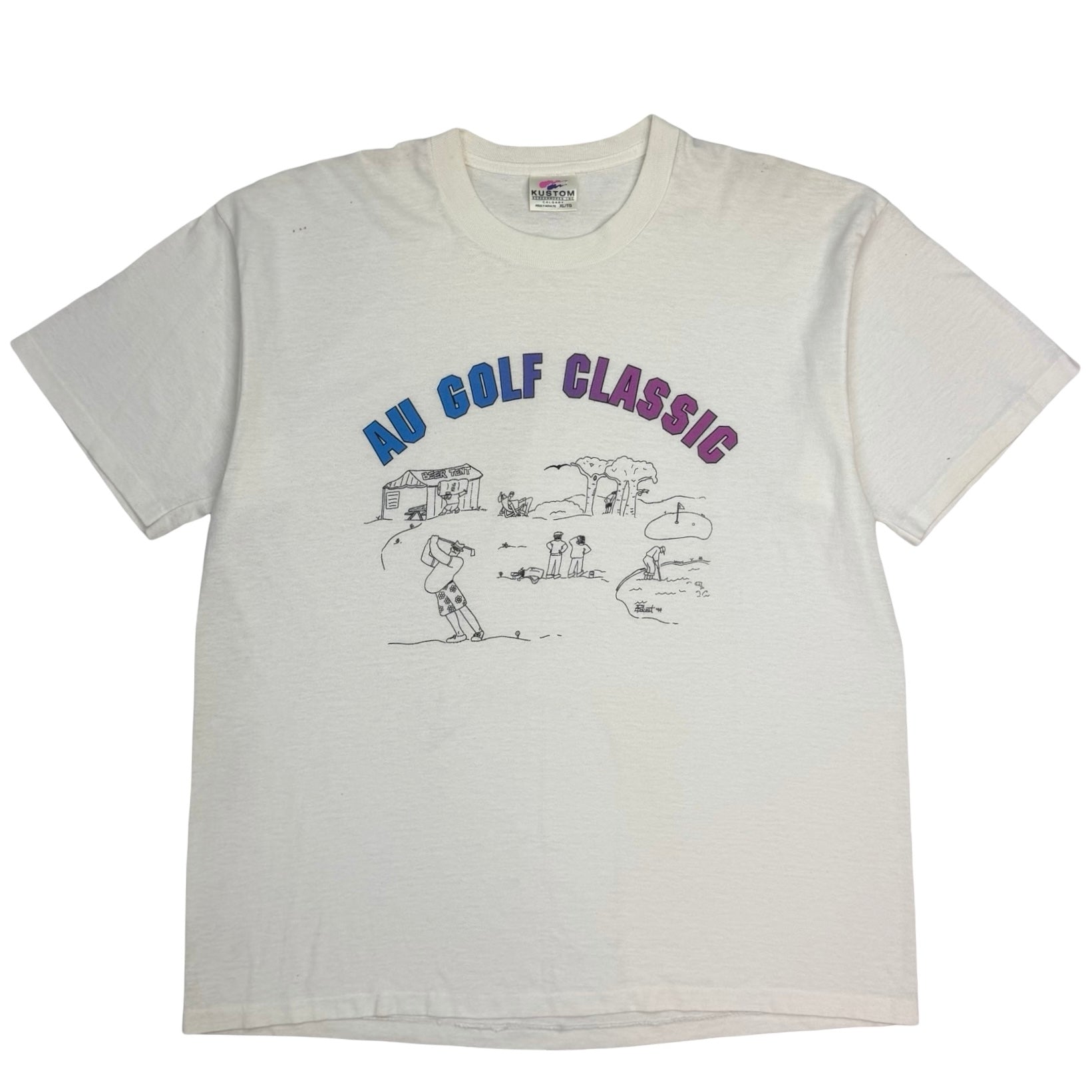 Vintage AU Golf Classic Tee White