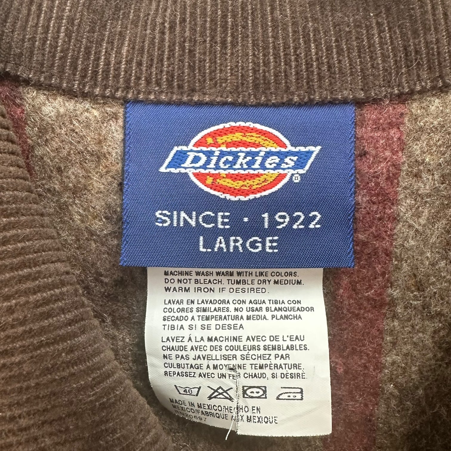 Vintage Dickies Blanket Lined Barn Coat Style Tan