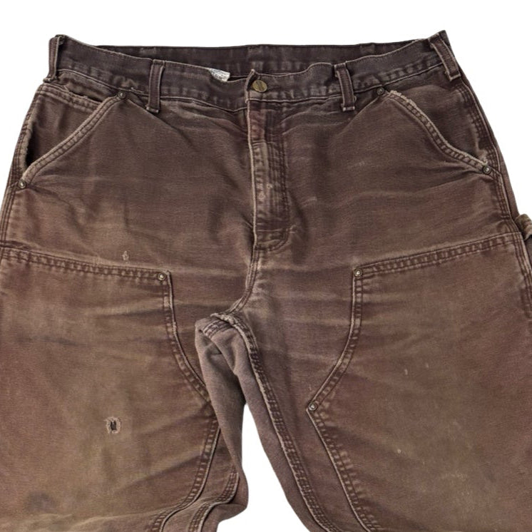 Vintage Carhartt Double Knee Carpenter Pant Washed Brown