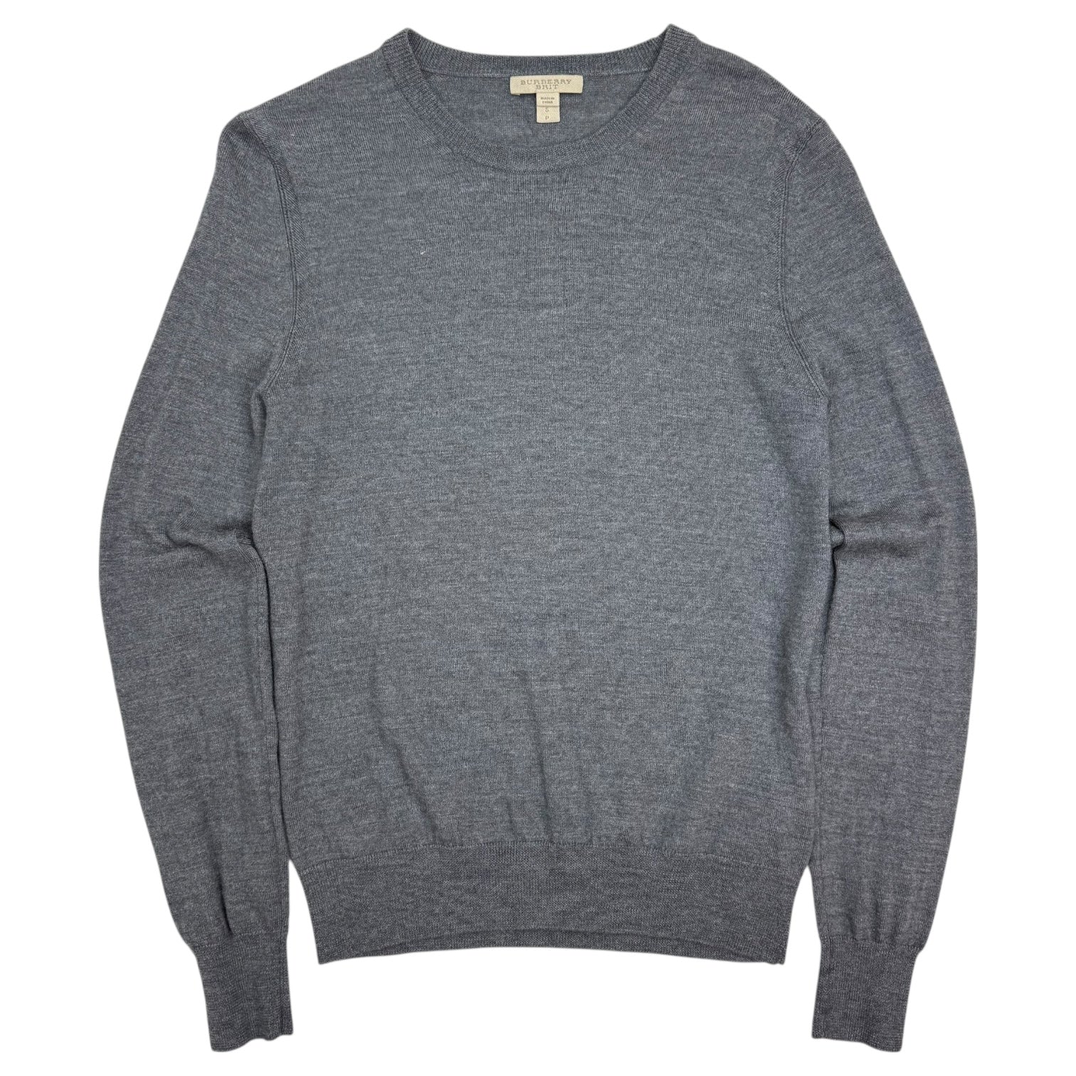 Vintage Burberry Brit Knit Sweater Grey
