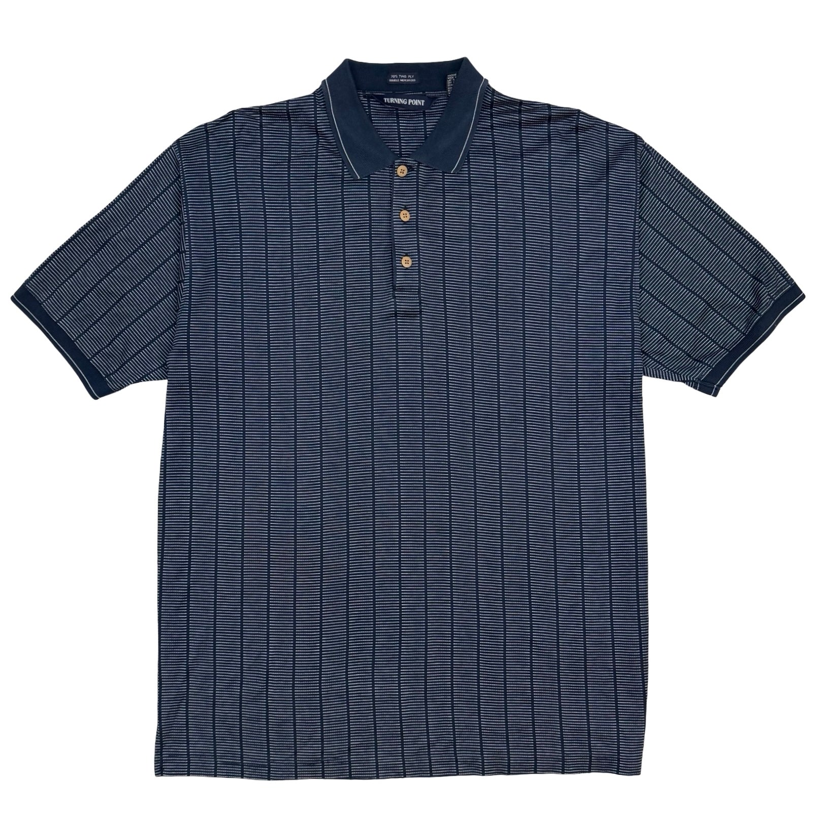 Vintage Turning Point Golf Polo Navy
