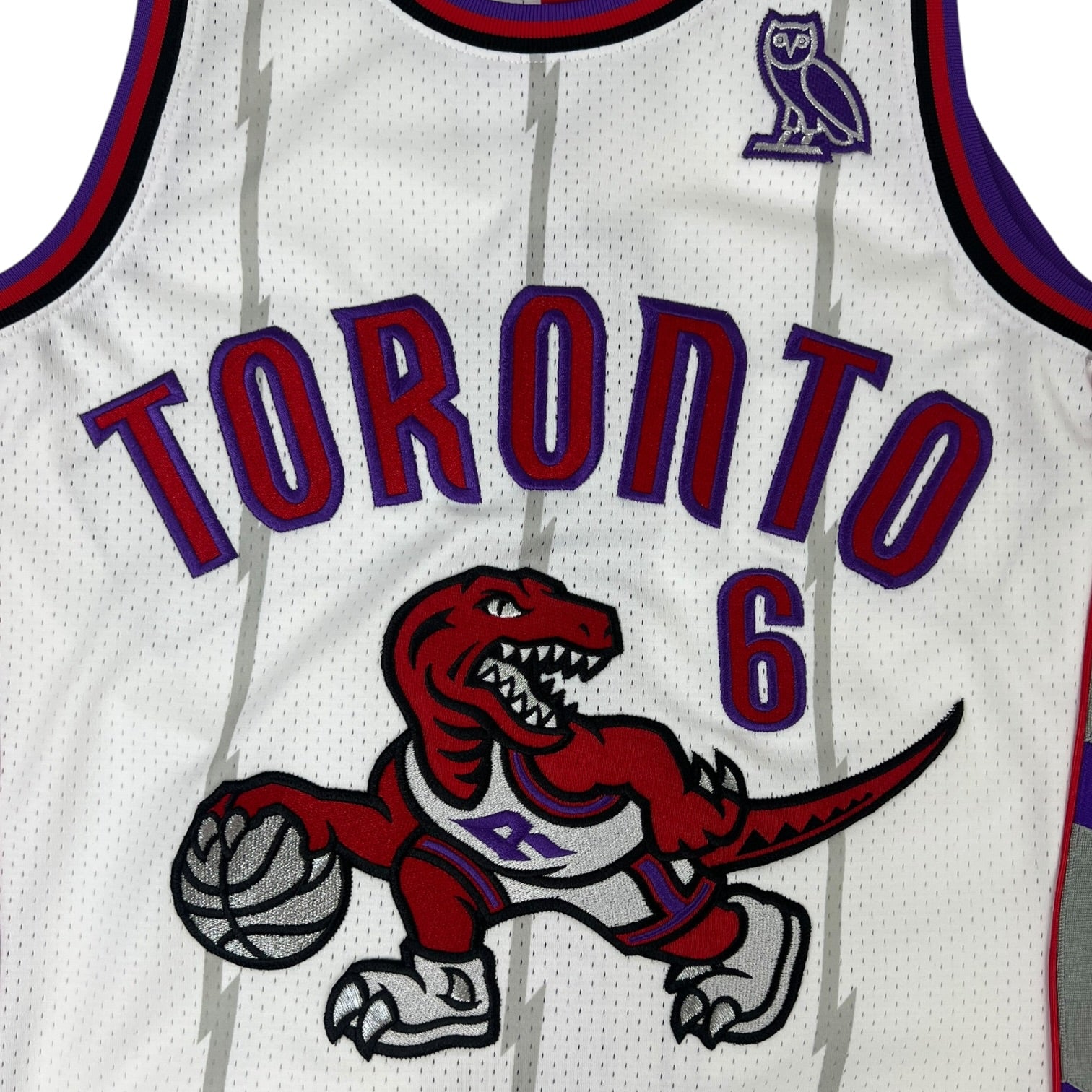 OVO x Mitchell & Ness Toronto Raptors Hardwood Classic Swingman Jersey White