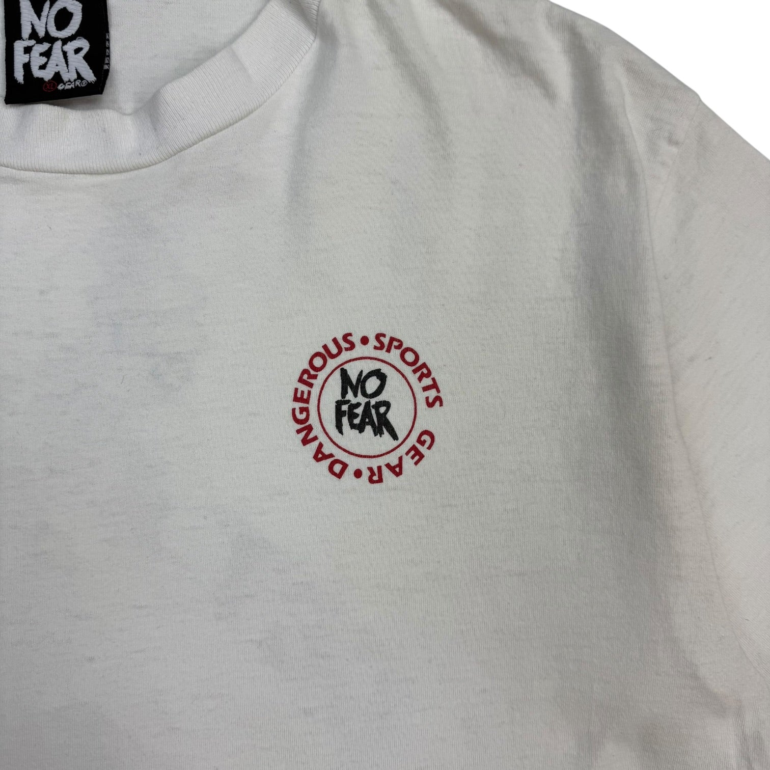 Vintage No Fear ‘Get A Spine’ Tee White