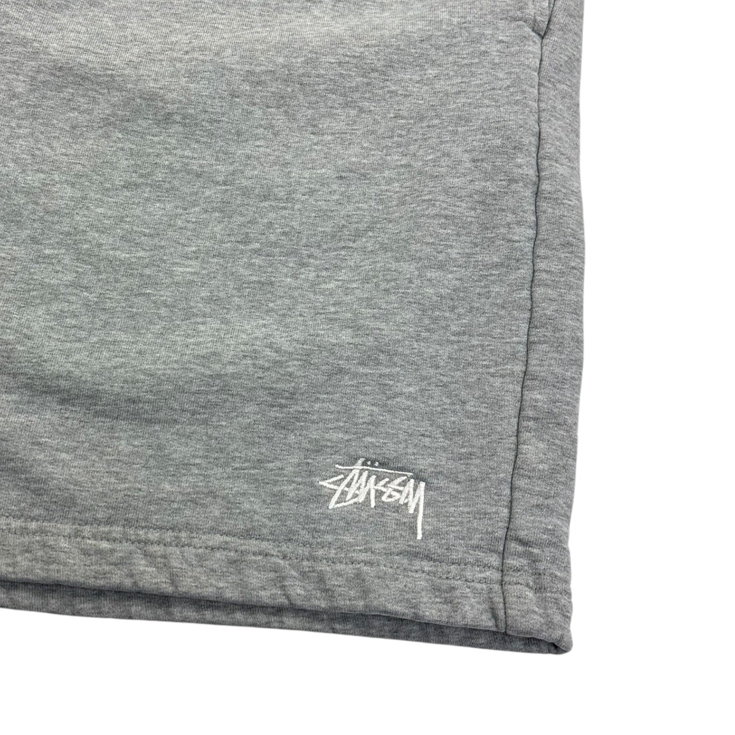 Stussy Stock Logo Fleece Shorts Grey