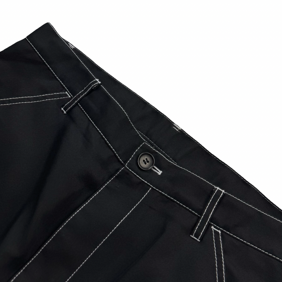 COMME des GARÇONS SHIRT Contrast Stitch Straight Leg Gabardine Trousers