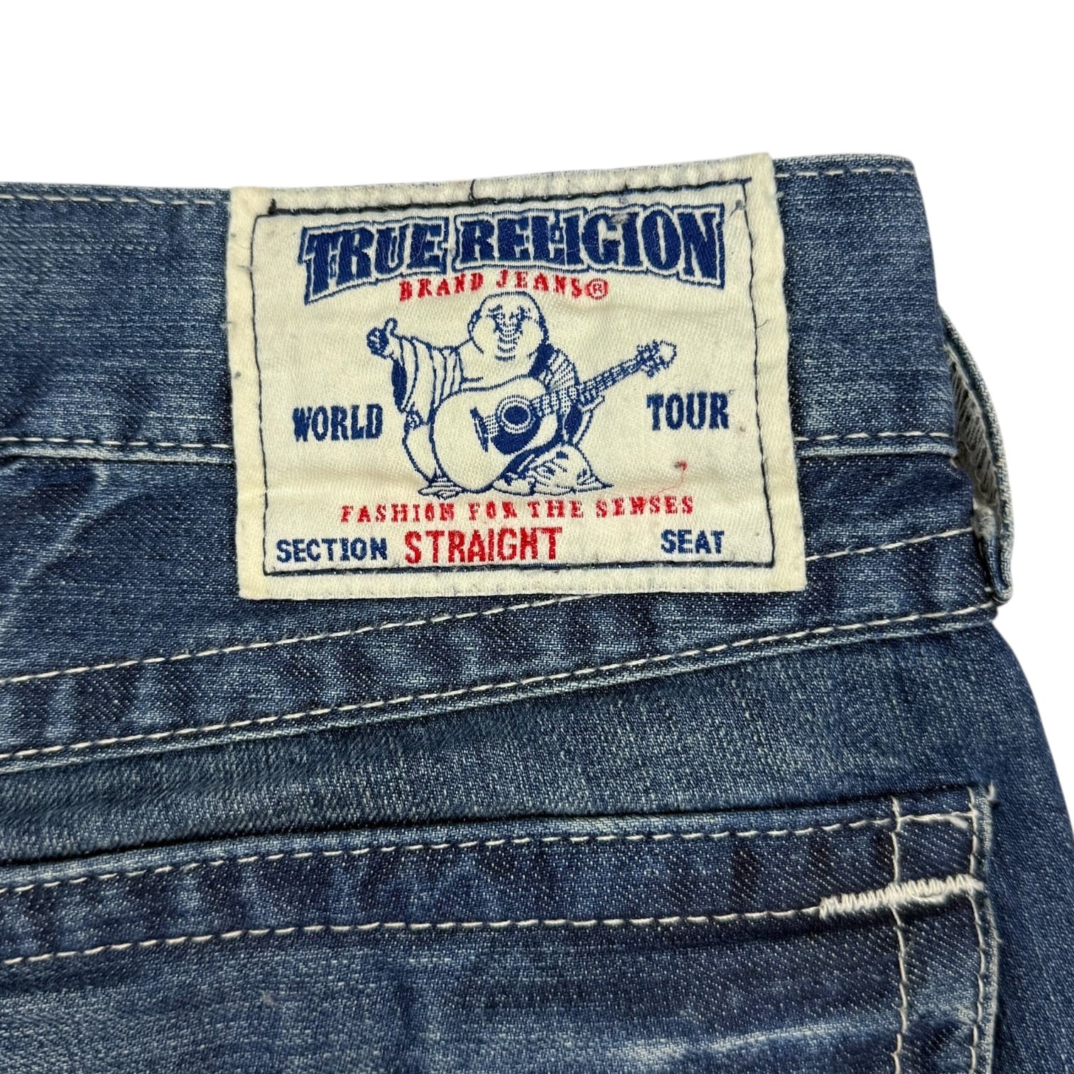 Vintage True Religion Straight Cut Denim Pants Medium Wash