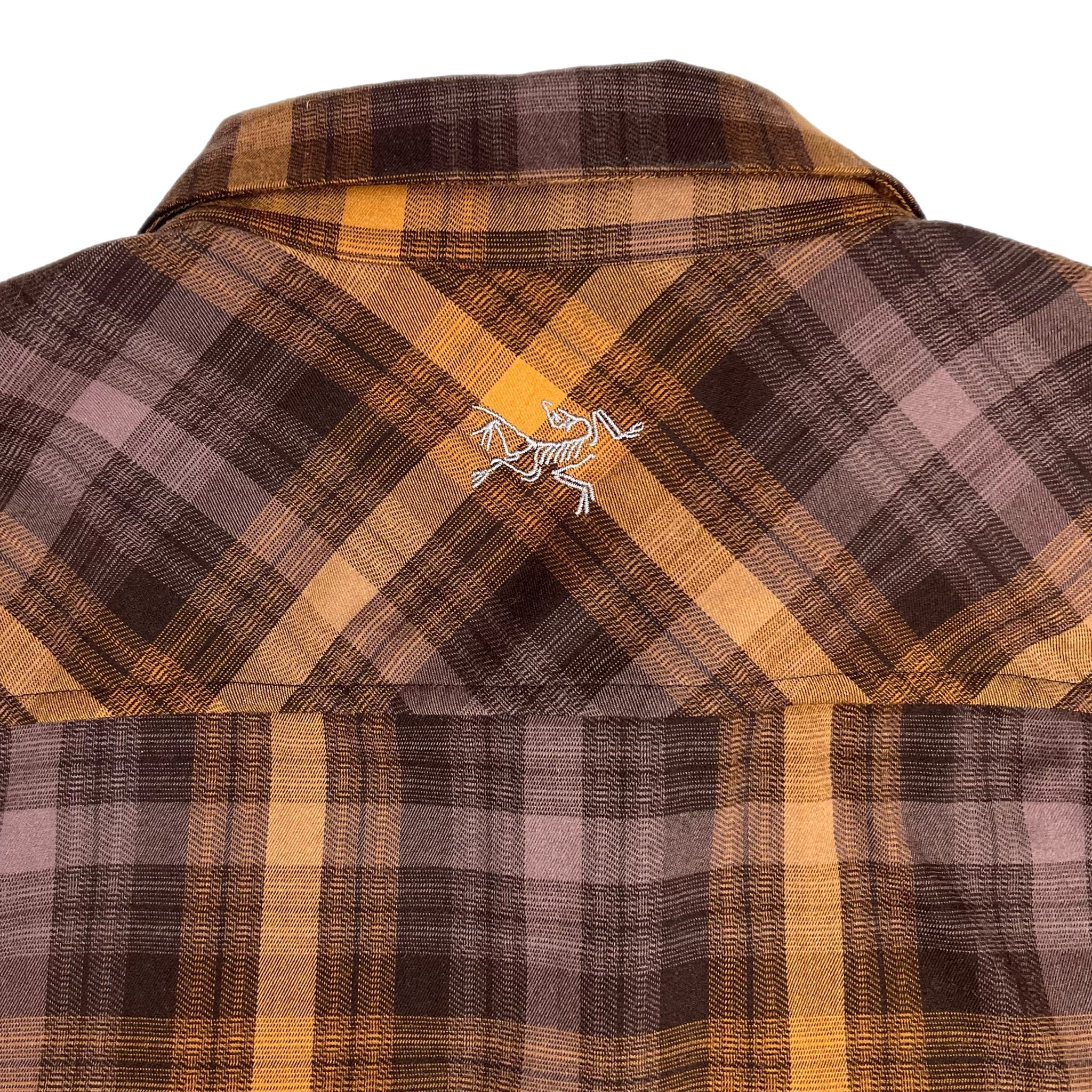 Arc’teryx Gryson Flannel Button Up Shirt Burgundy/Orange
