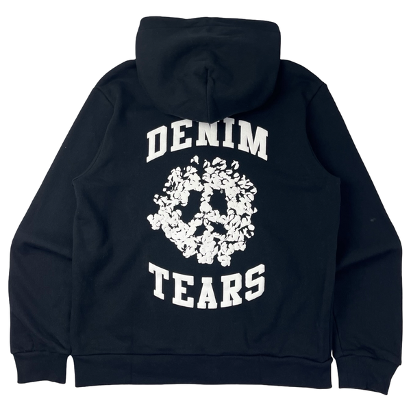 Denim Tears Denim University Zip Hoodie Black/White