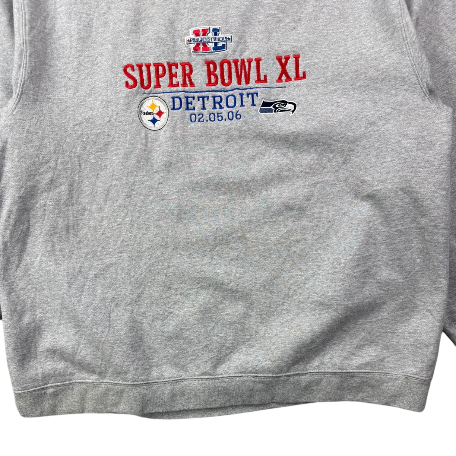 2006 Super Bowl XL Crewneck Grey