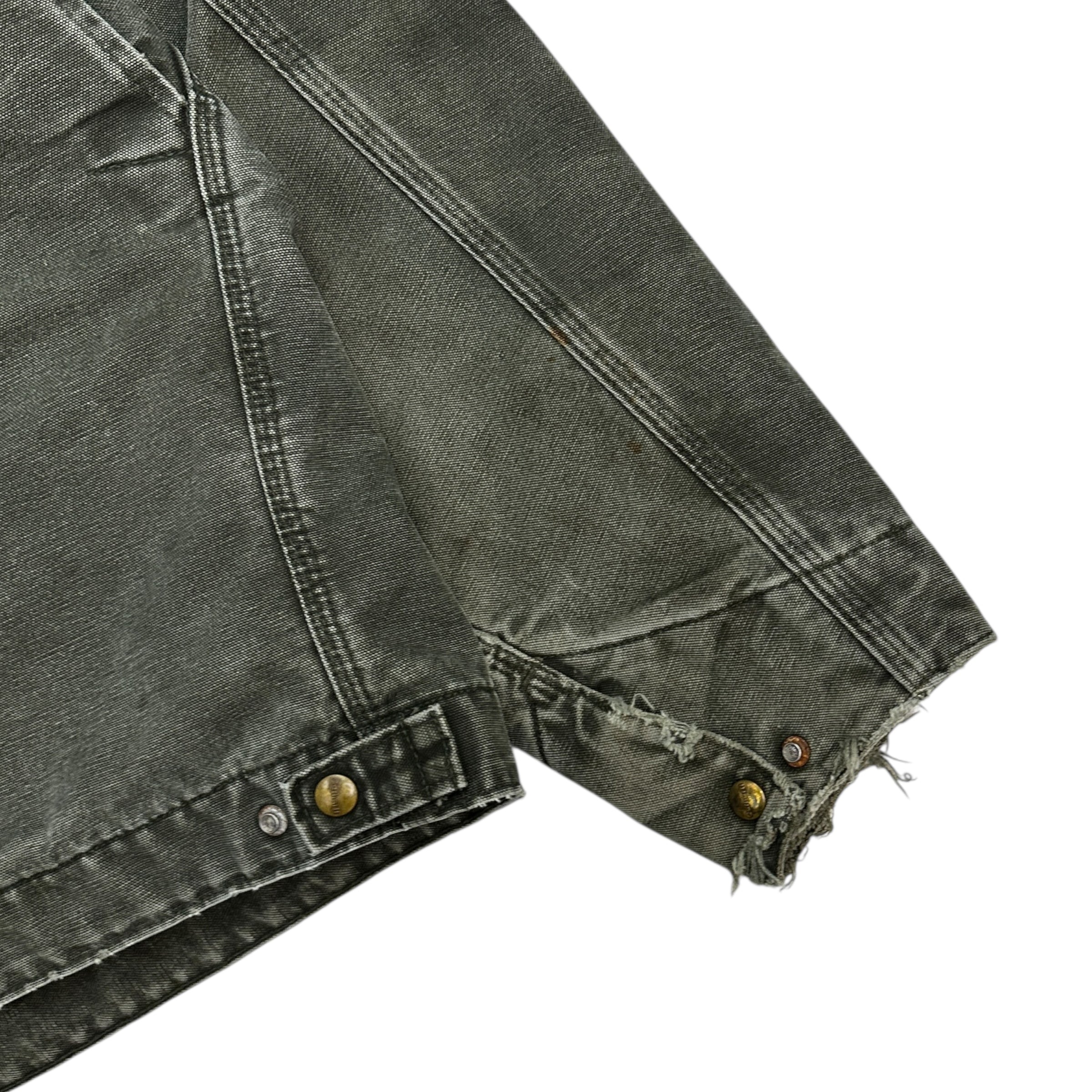 Vintage Carhartt Detroit Blanket Lined Jacket Moss Green