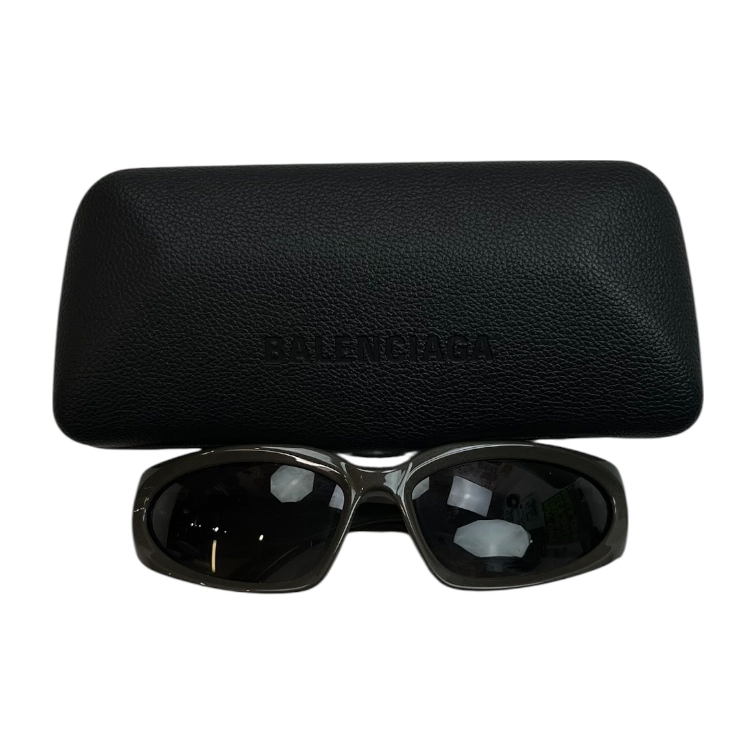 Balenciaga BB0157S Sunglasses Charcoal Grey
