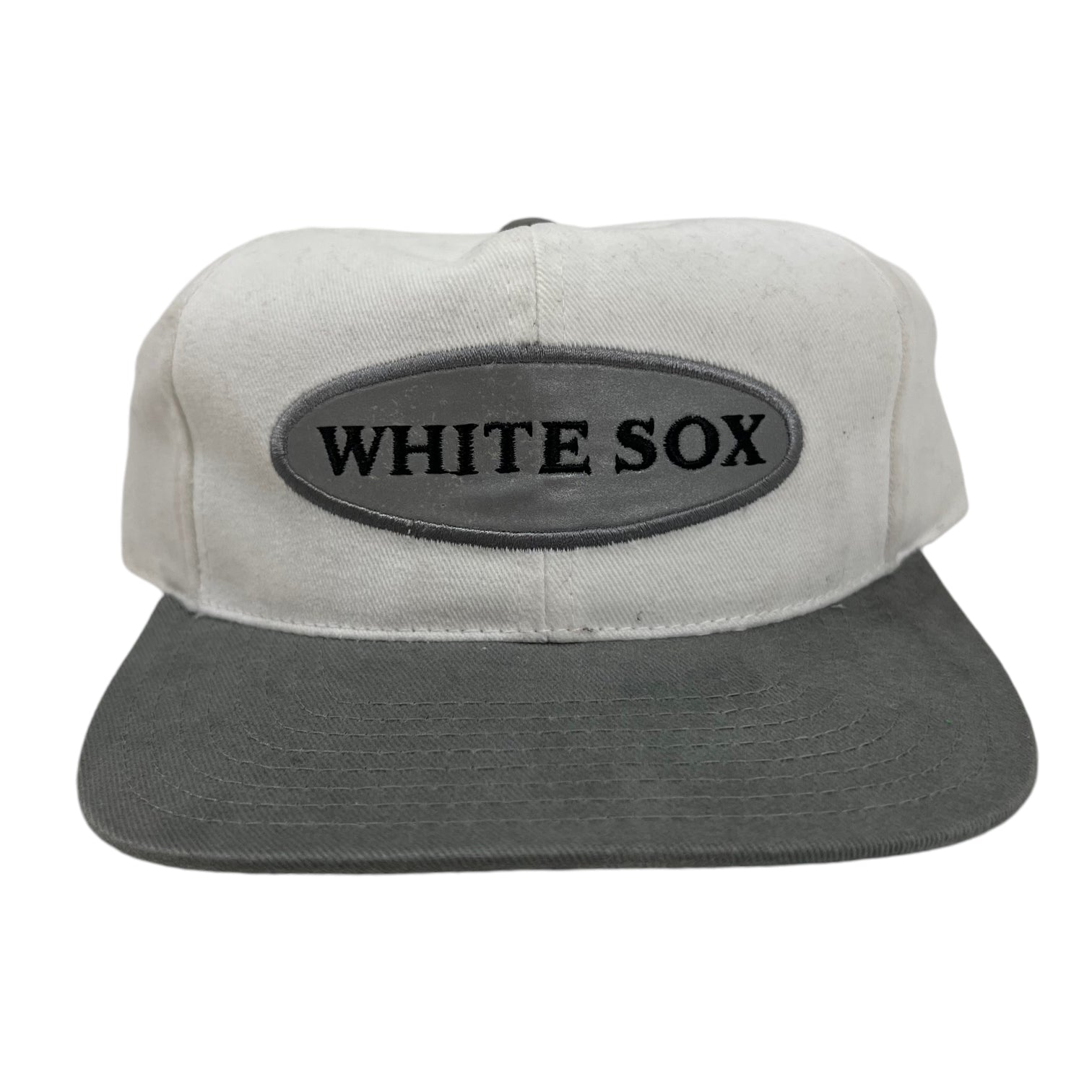 Vintage Chicago White Sox American Needle Strapback Hat White/Grey