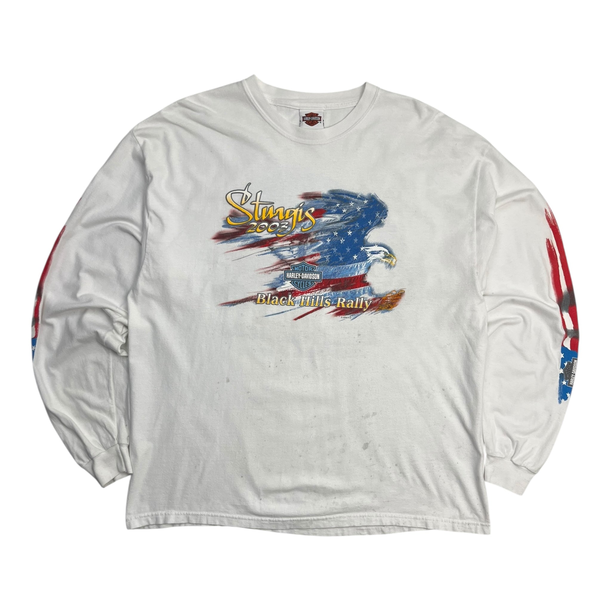 2002 Harley Davidson Black Hills USA Longsleeve T-Shirt