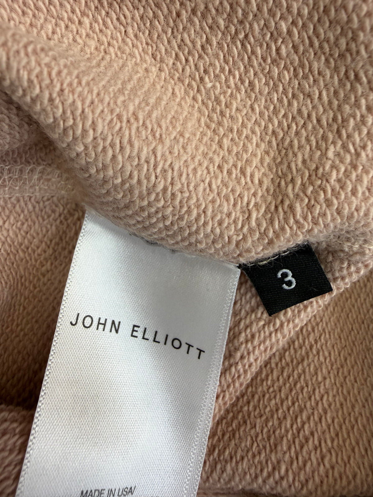 John Elliott Side Zip Hoodie Pink
