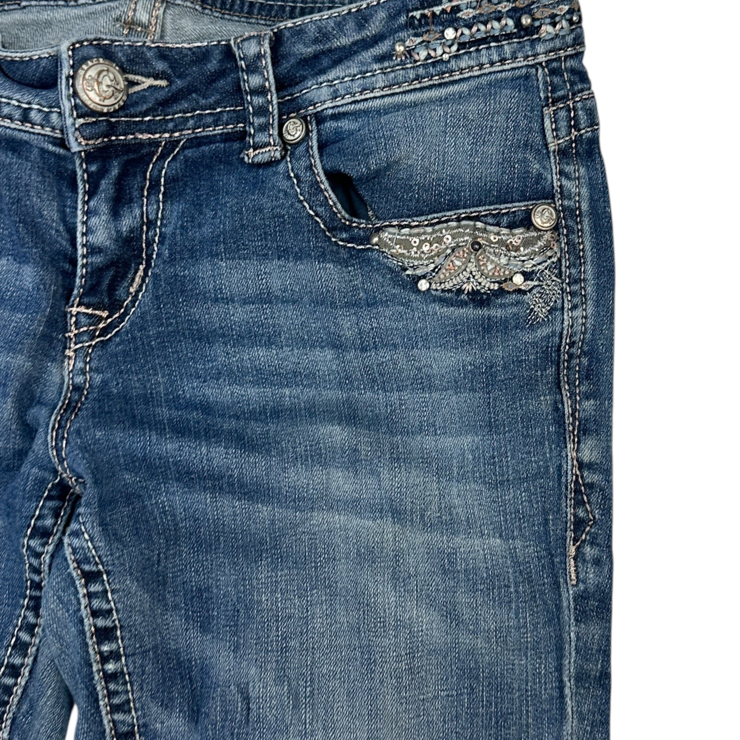 (W) Vintage Y2K Grace in LA Boot Cut Denim Jeans