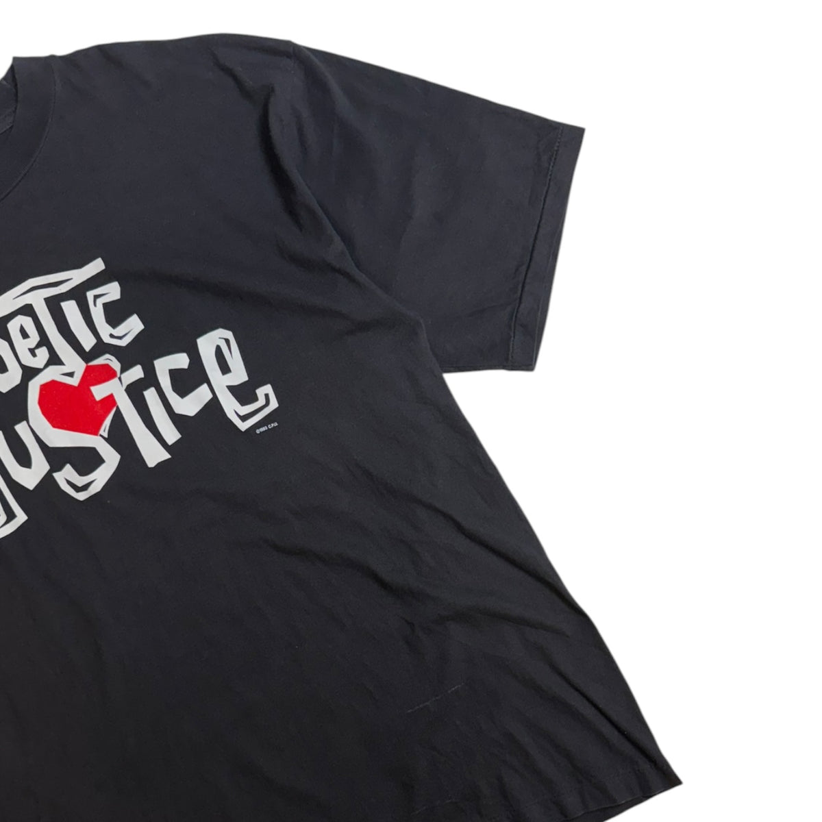 Vintage Poetic Justice Tupac T-Shirt Black