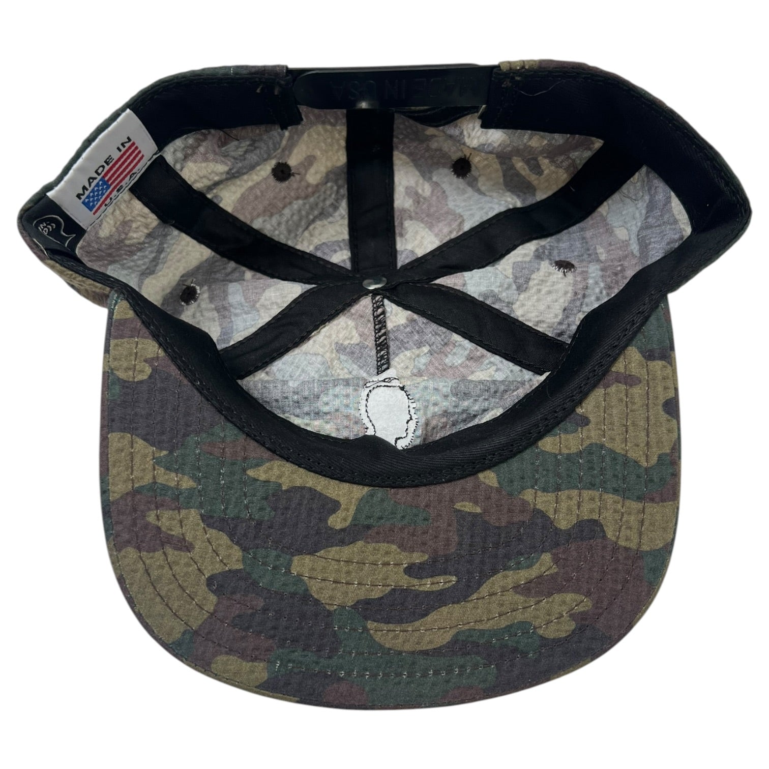 Brain Dead Seersucker Hat Green Camo