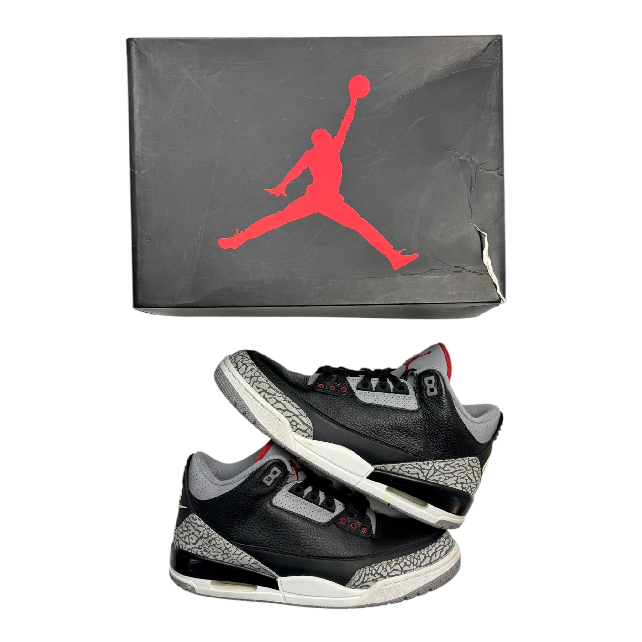 Jordan 3 Black Cement (2018) (Used)