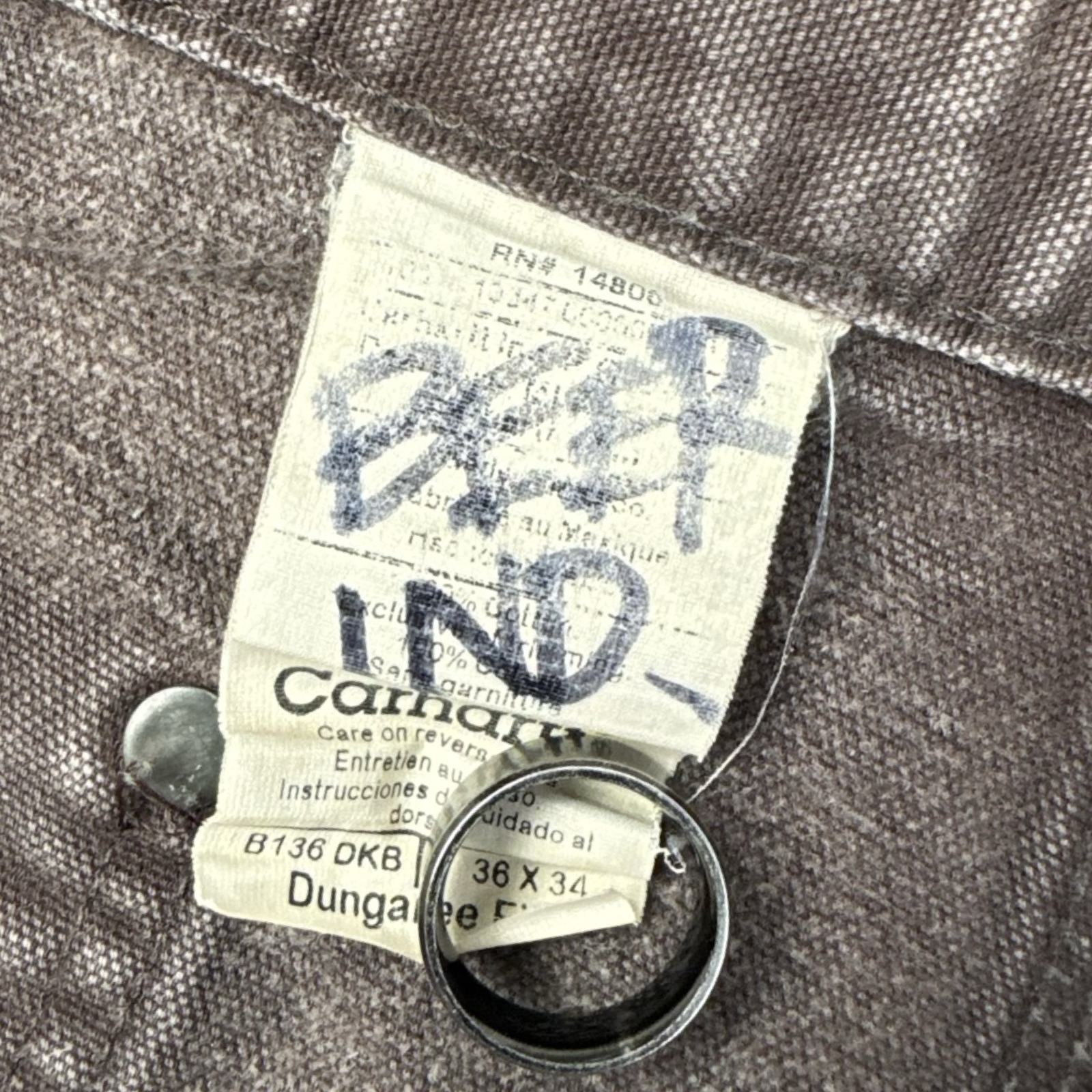 Faded Brown Carhartt Double Knee Bottoms
