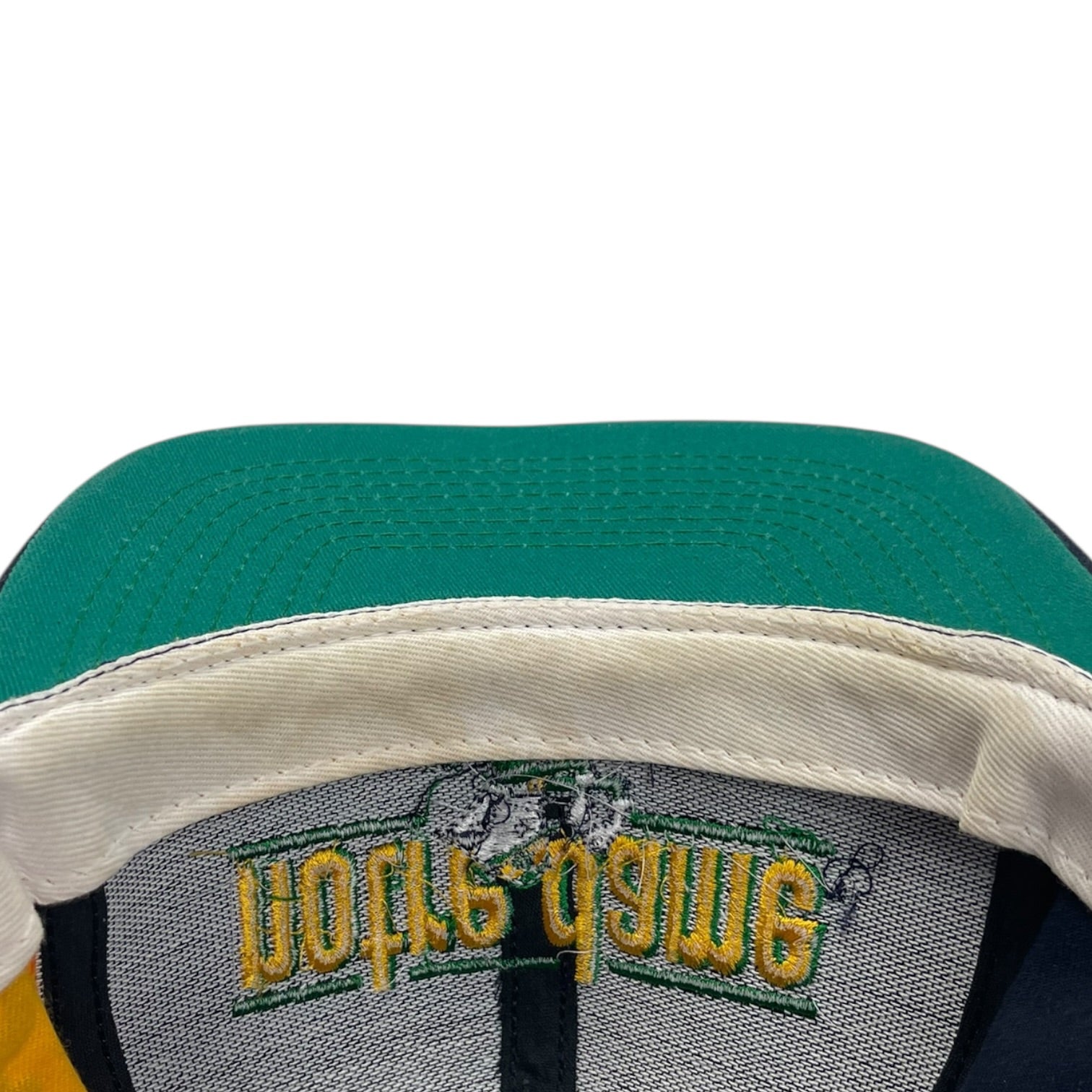 Vintage Notre Dame Fighting Irish Snap Back Hat Navy/Yellow