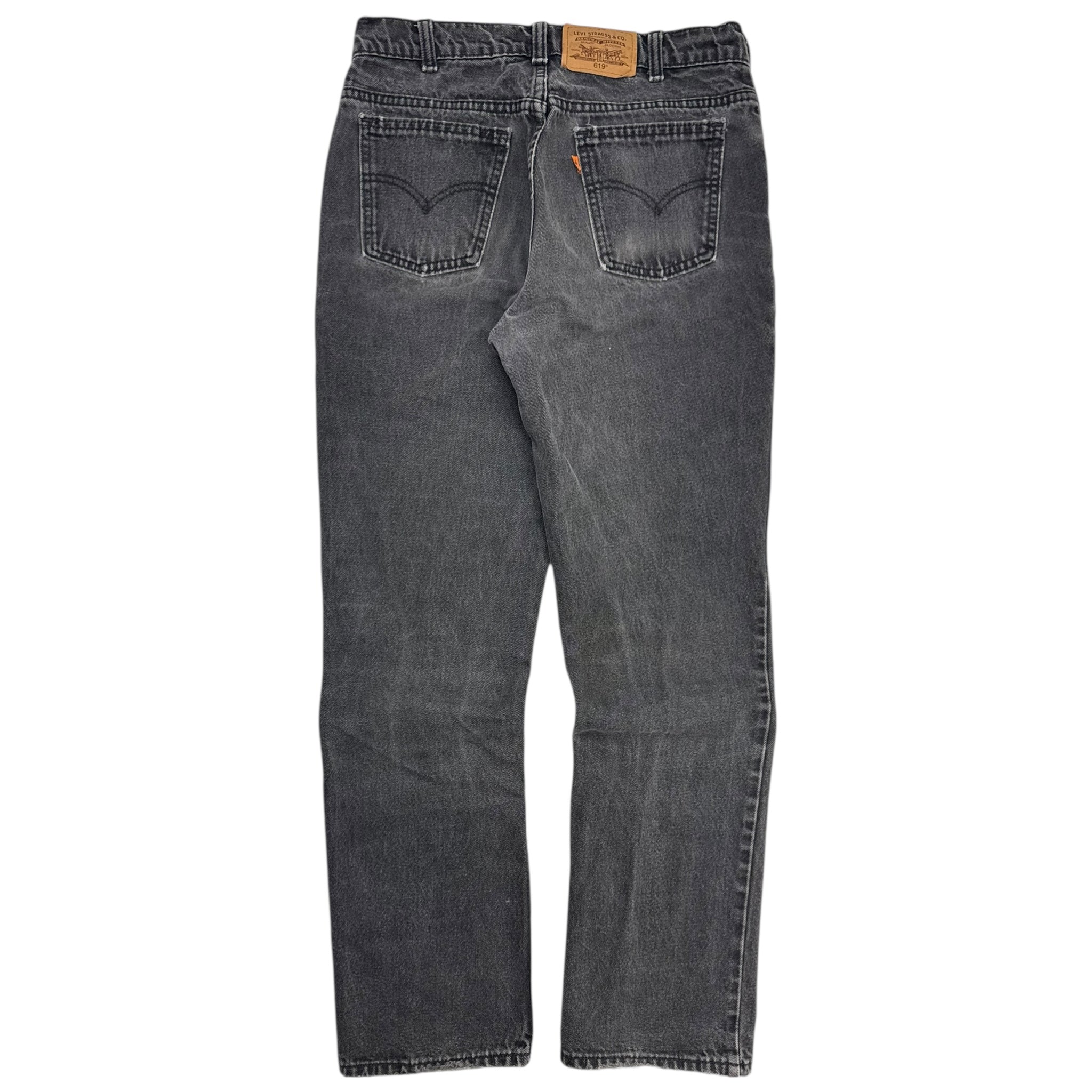 Vintage Levi's Orange Tab 619 Denim Washed Black