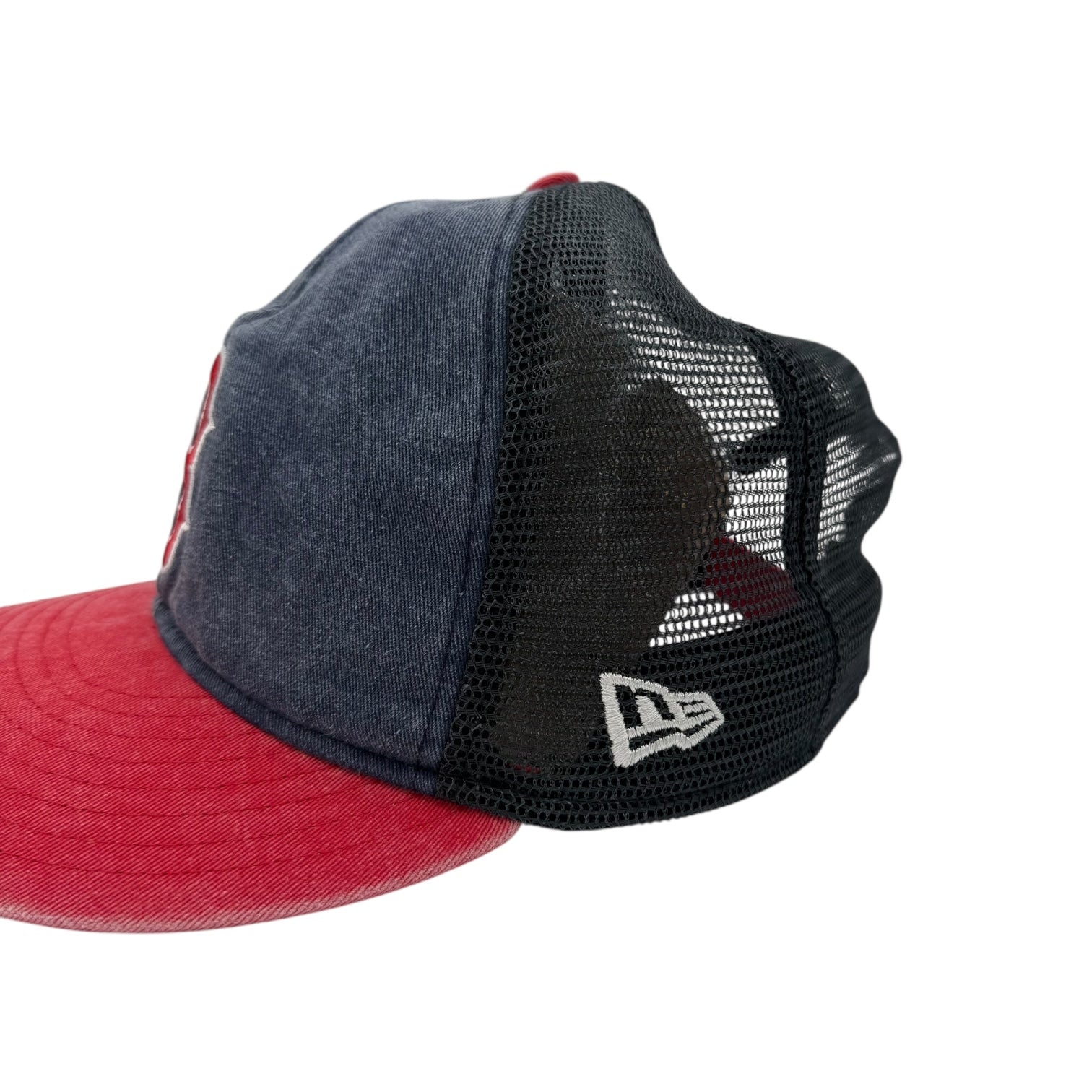 Eric Emanuel New Era Red Sox Trucker Hat Faded Red/Blue