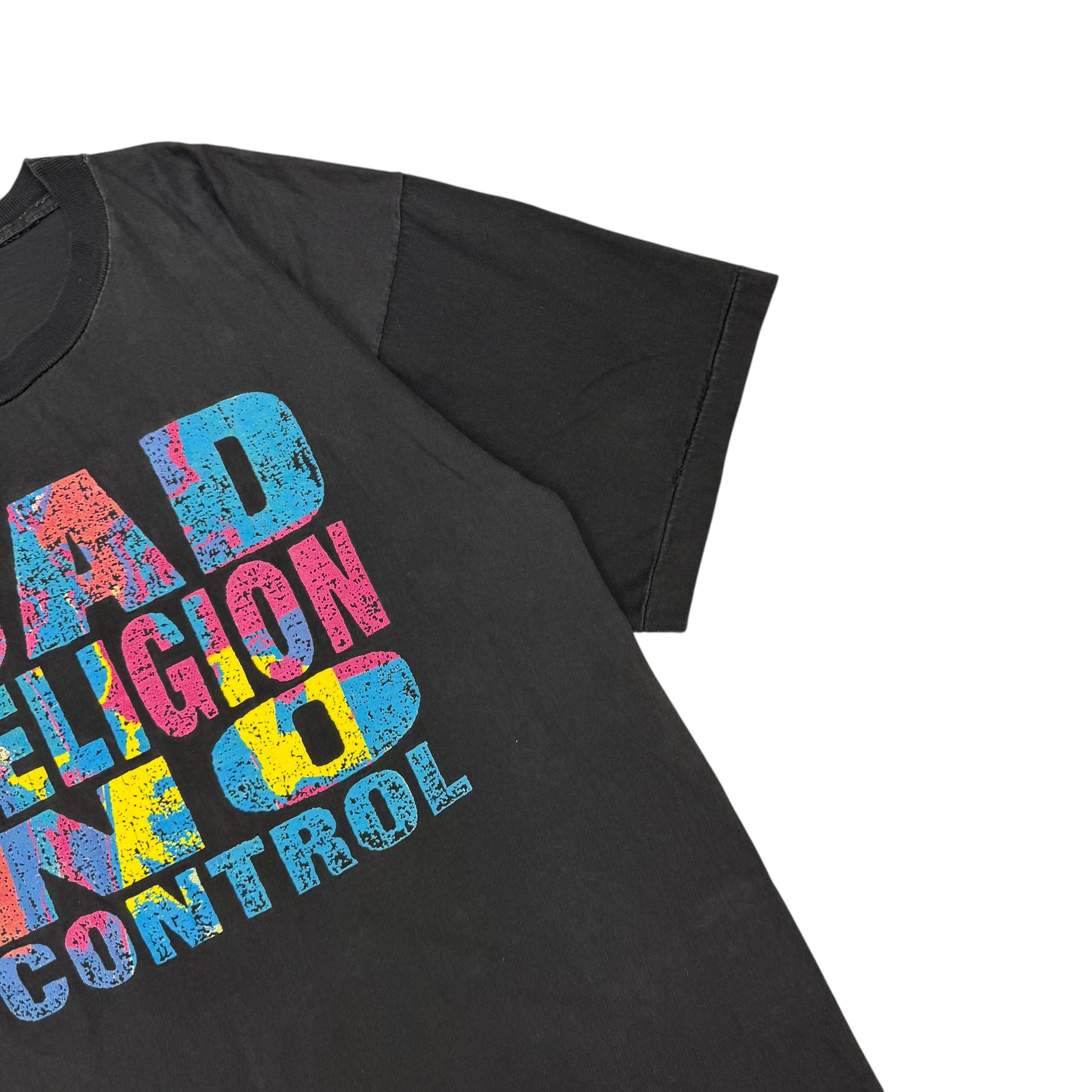 Vintage 1989 Bad Religion No Control Epitaph Records Tee Black