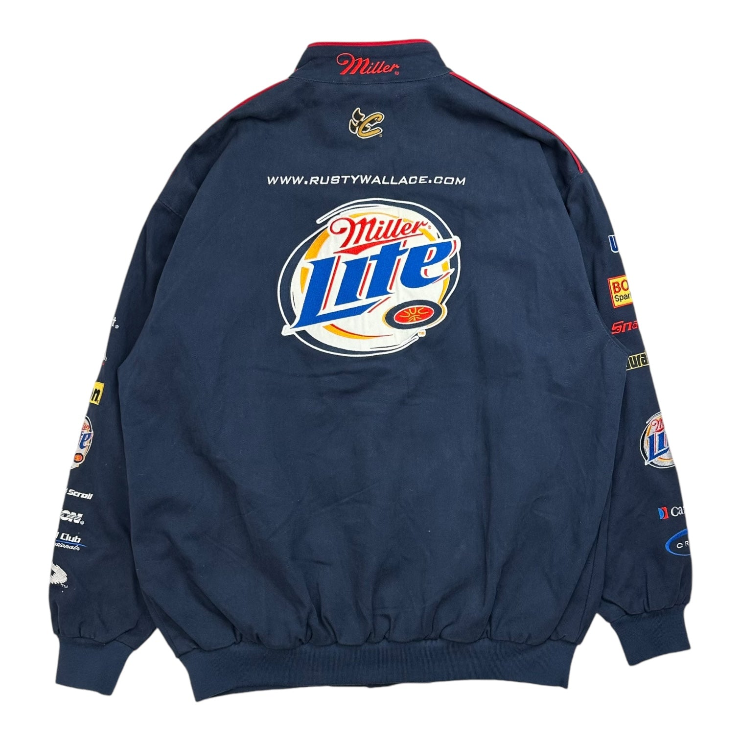 Vintage Miller Lite Rusty Wallace NASCAR Jacket