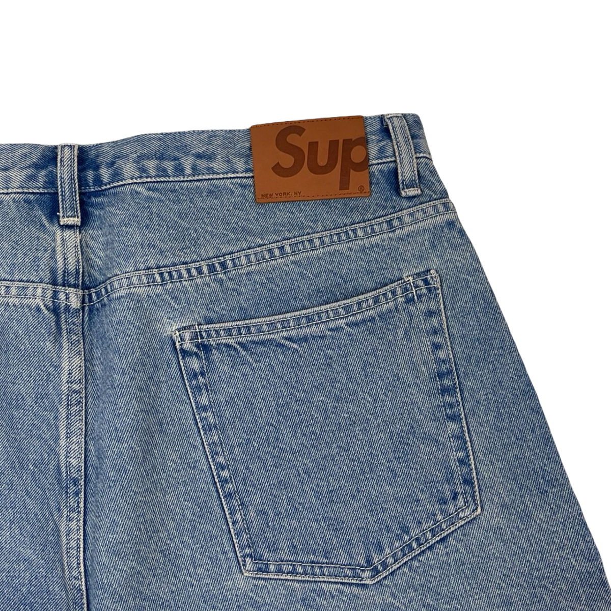 Supreme Script Baggy Denim Short