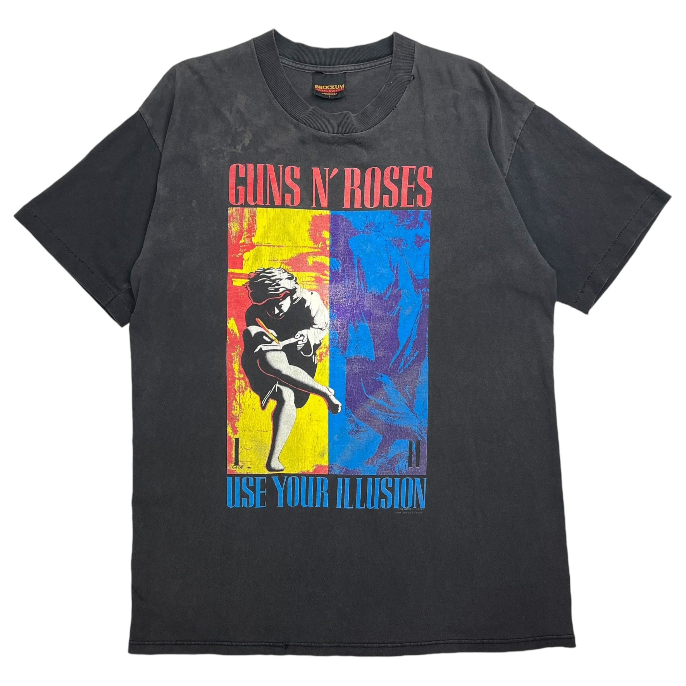 1992 Guns N, Roses Use Your Illusion Tee Black