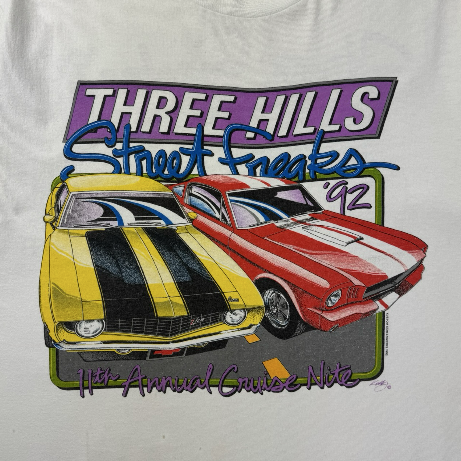 1992 Street Freaks Muscle Car Cruise Night T-Shirt