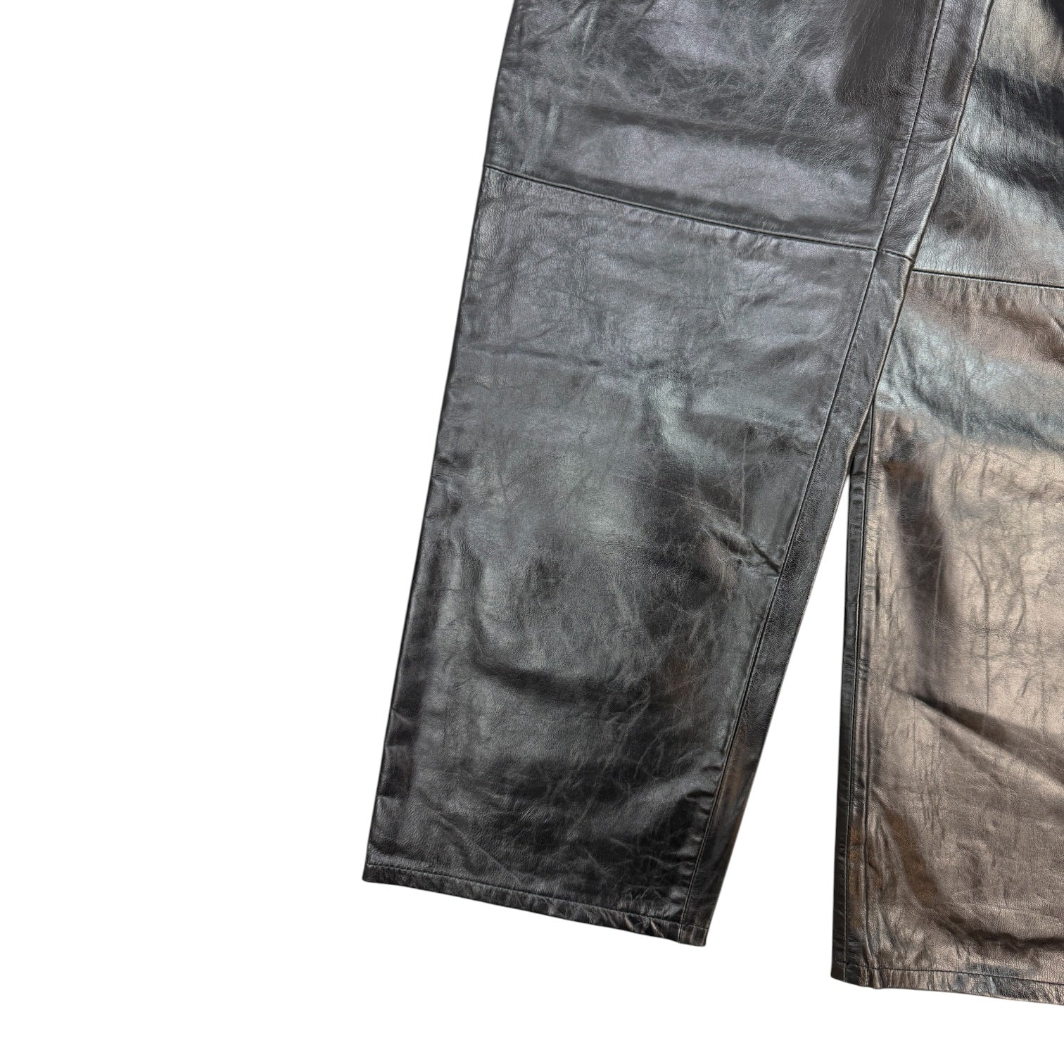 Stussy Leather Carpenter Pants Black