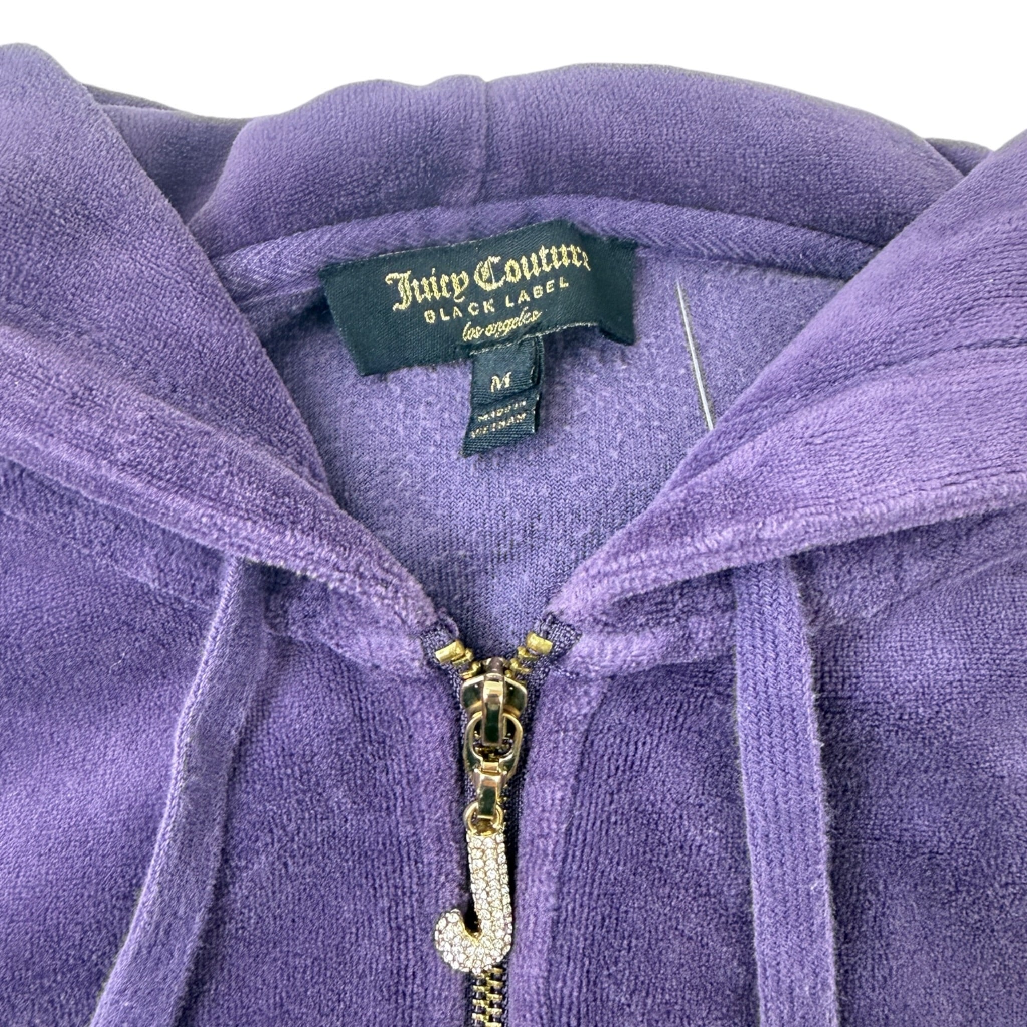 (W) Vintage Y2K Juicy Couture Purple Velour Track Jacket