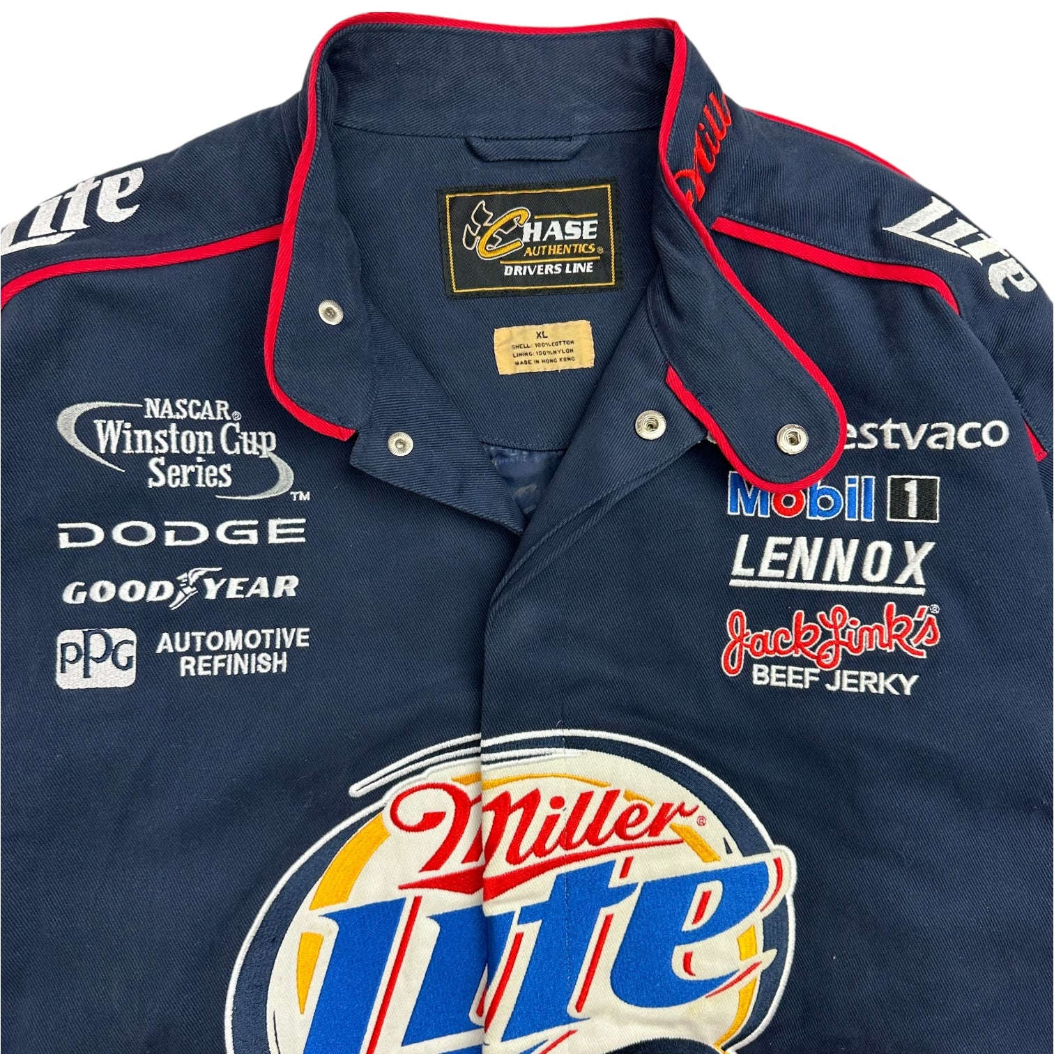 Vintage Miller Lite Rusty Wallace NASCAR Jacket