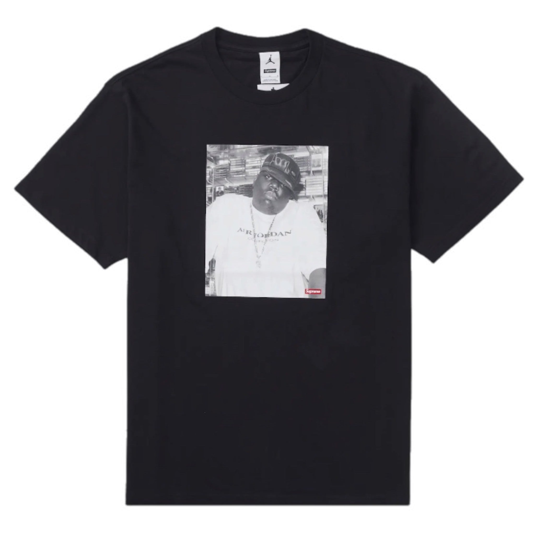 Supreme x Jordan SS Biggie Tee Black