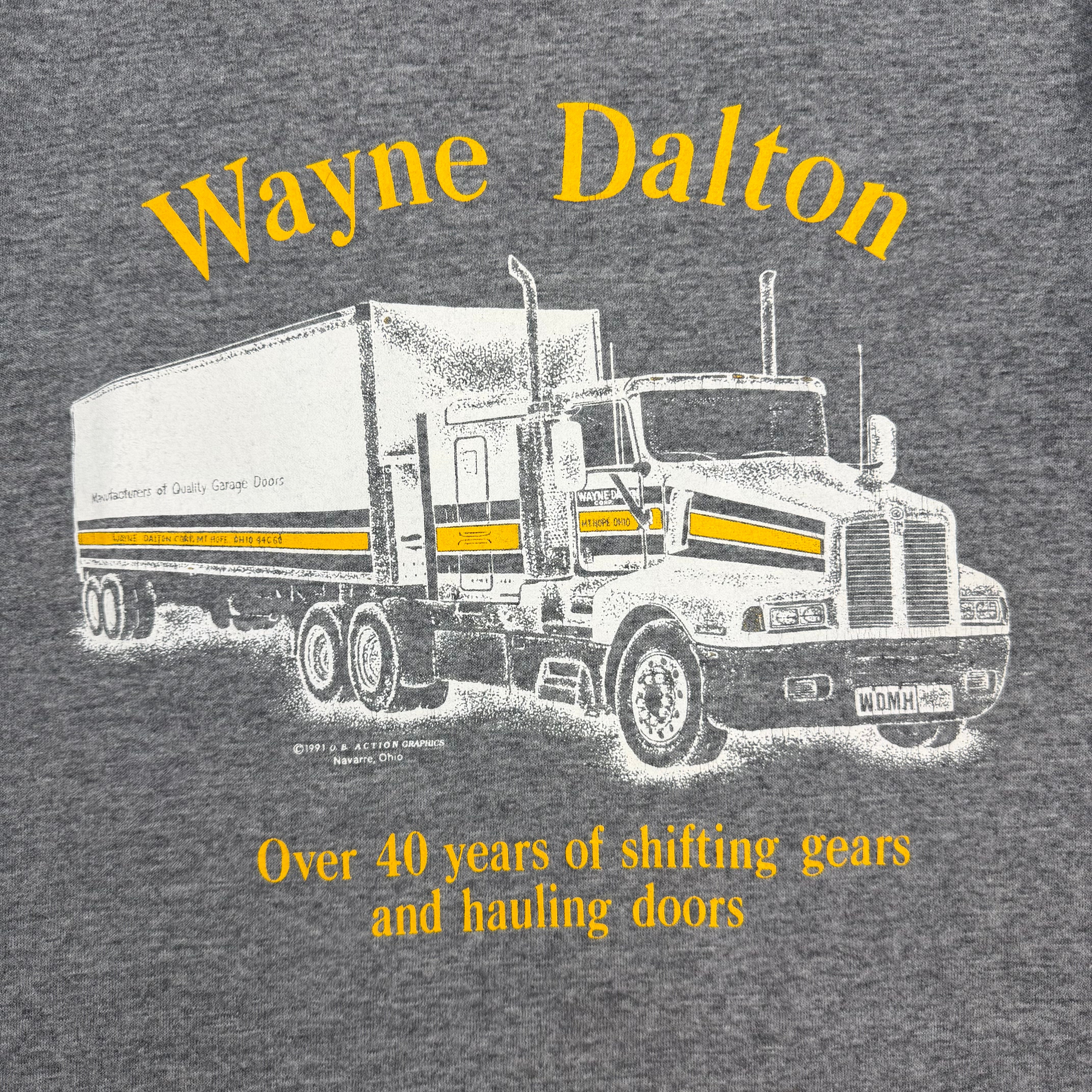 Vintage Wayne Dalton “Over 40 Years Of Shifting Gears…” Tee Heather Grey