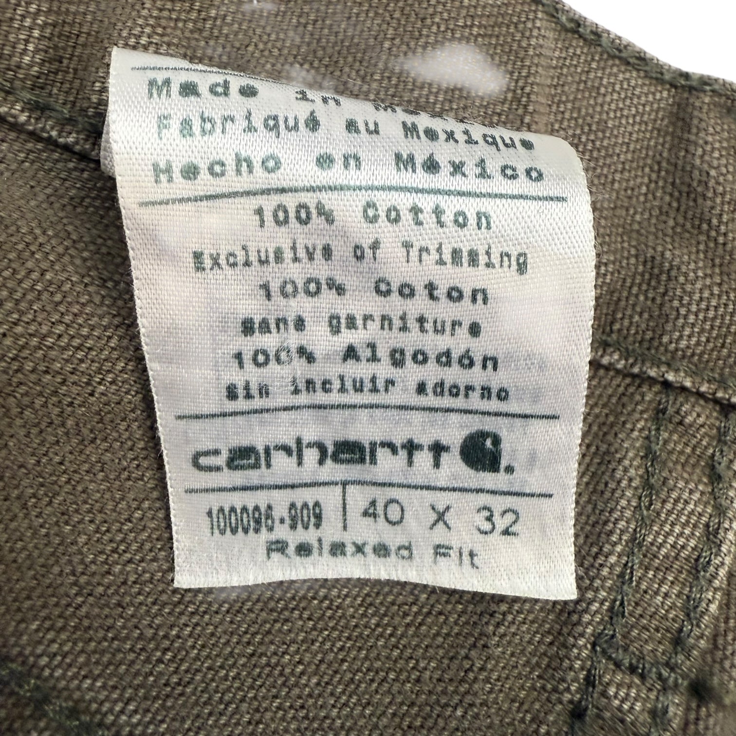 Vintage Carhartt Dungaree Pants Light Brown