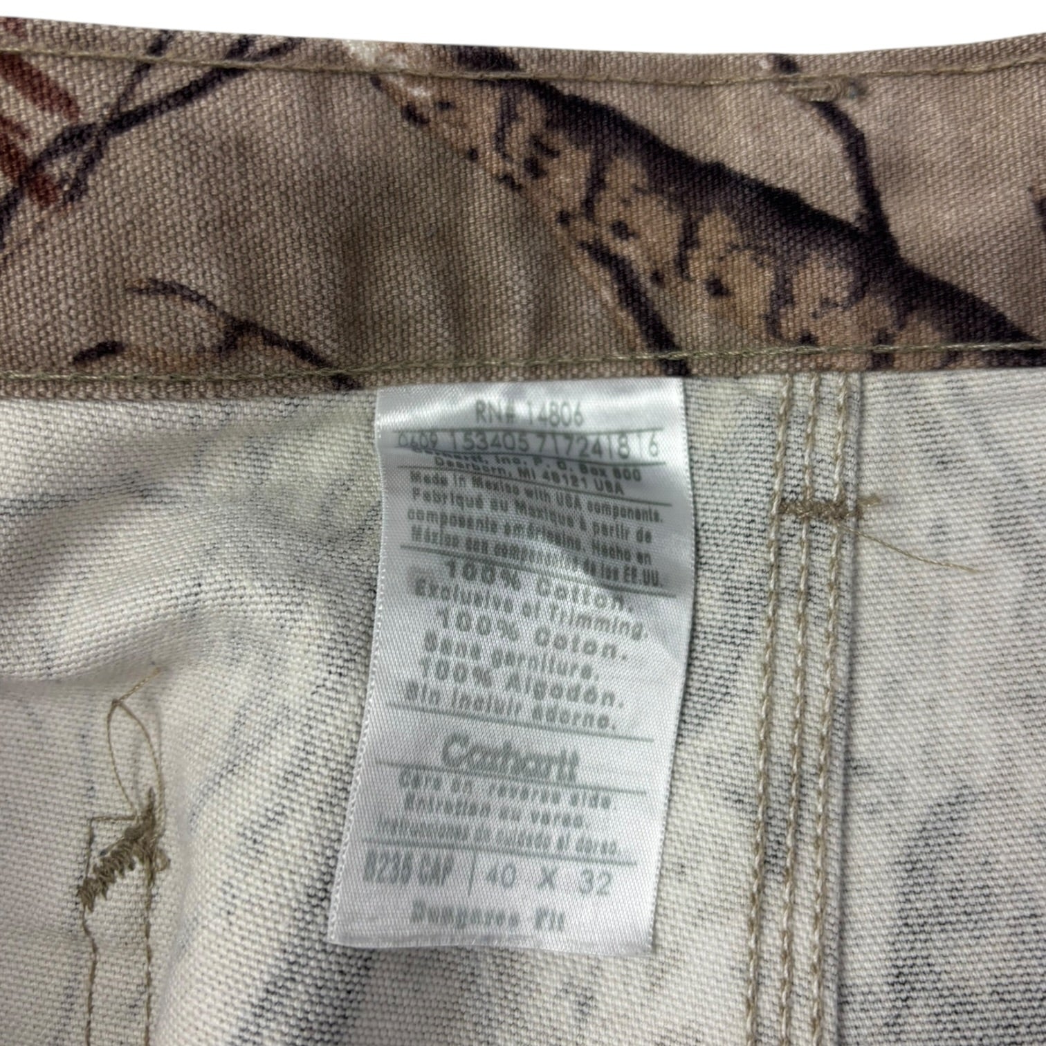 Vintage Carhartt Real Tree Camo Carpenter Pants